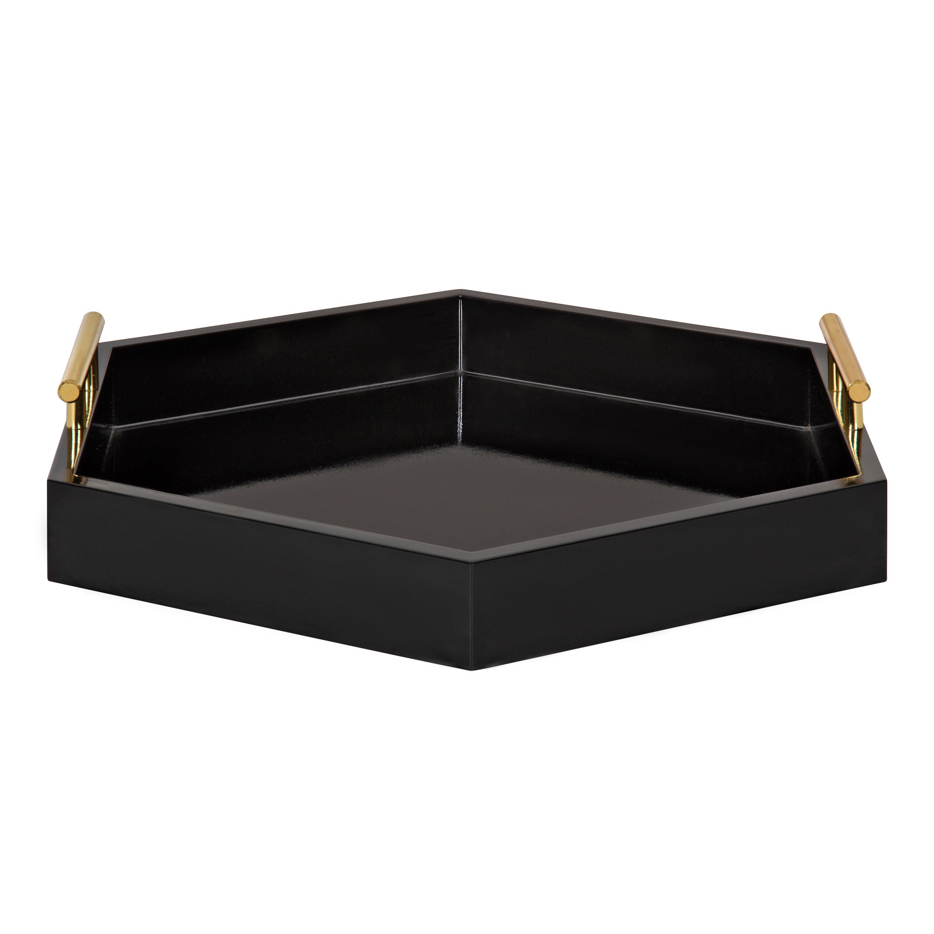 Lipton Hexagon Decorative Tray with Metal Handles