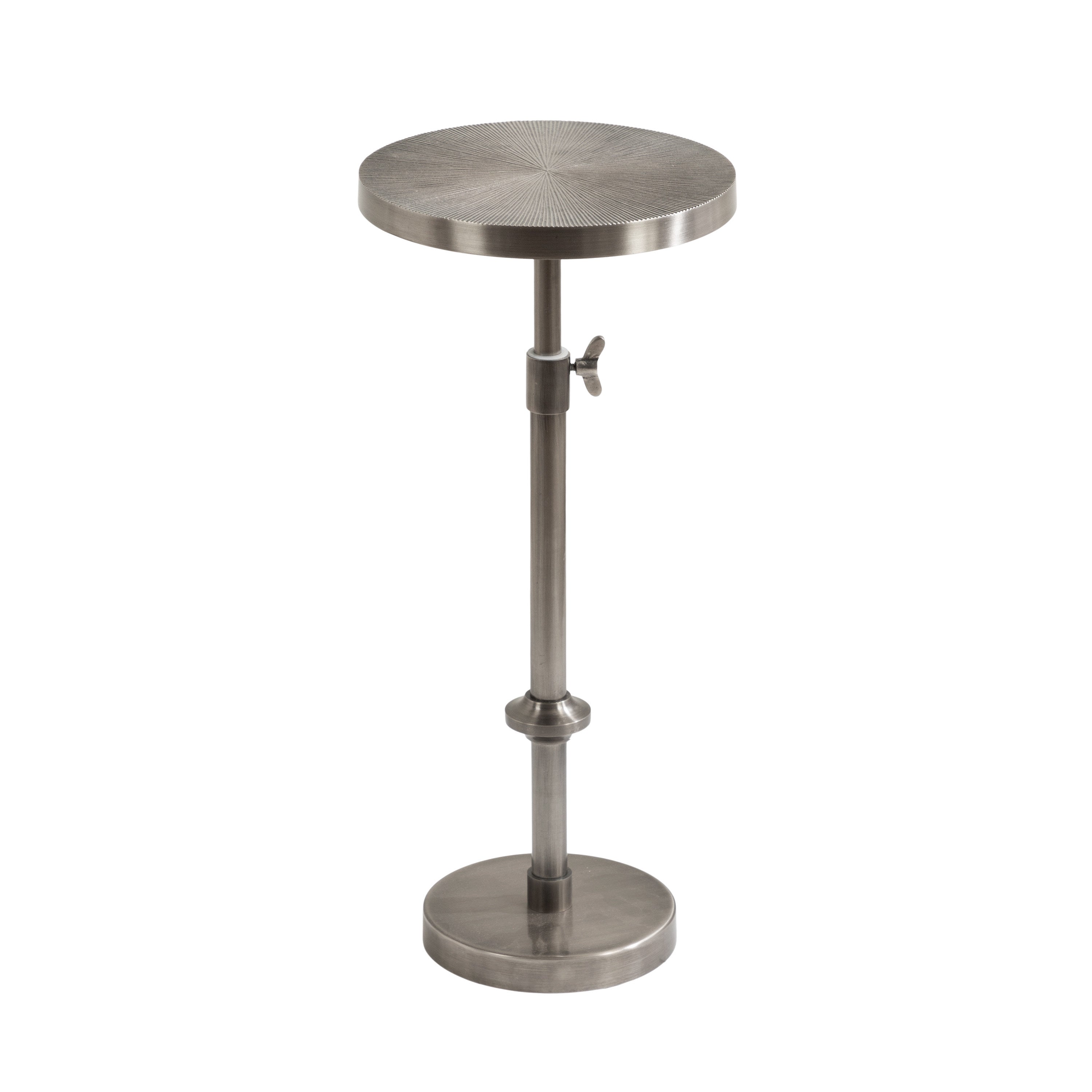 Engles Adjustable Embossed Metal Table and Plant Stand