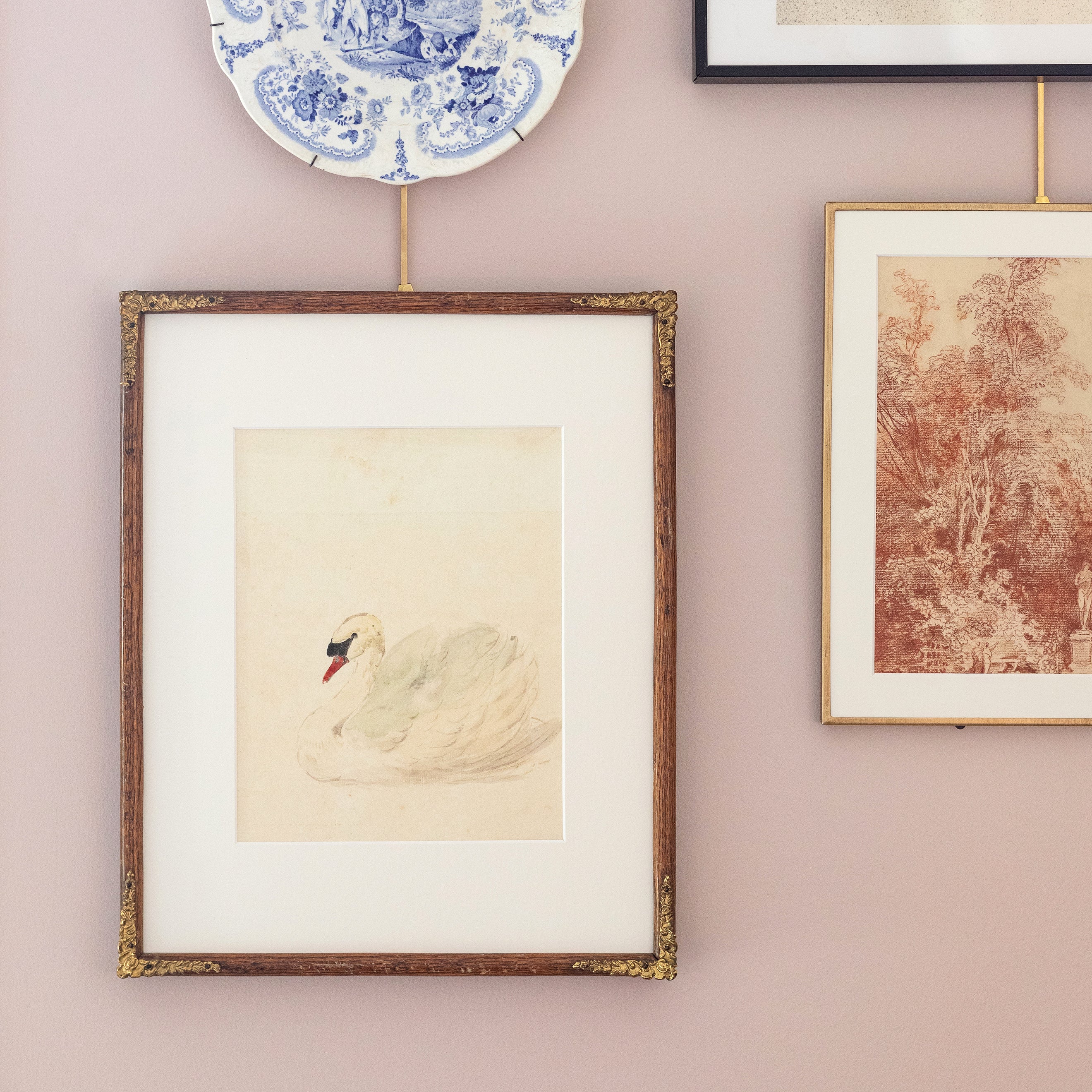 Ivory Swan Luxe Art Print