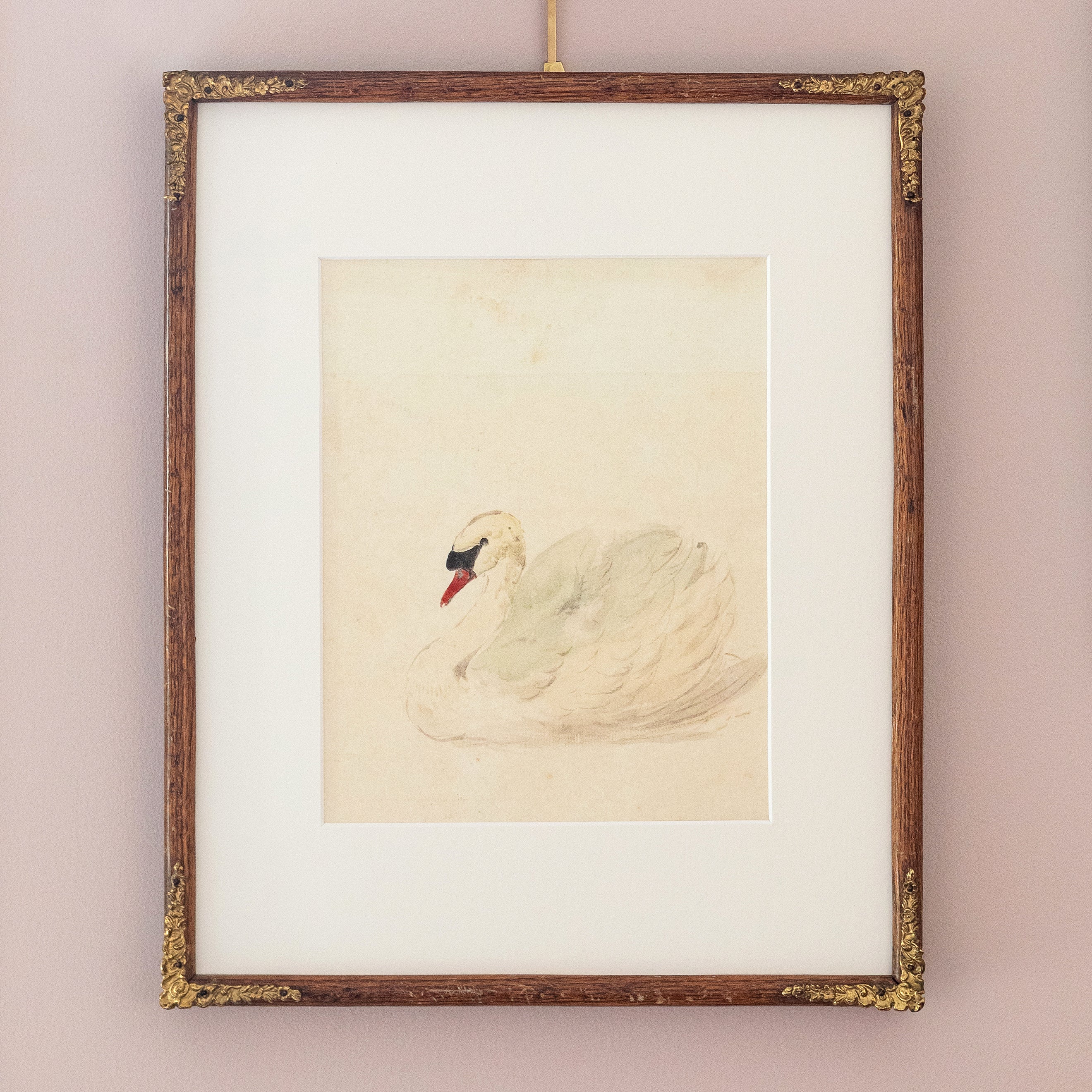 Ivory Swan Luxe Art Print