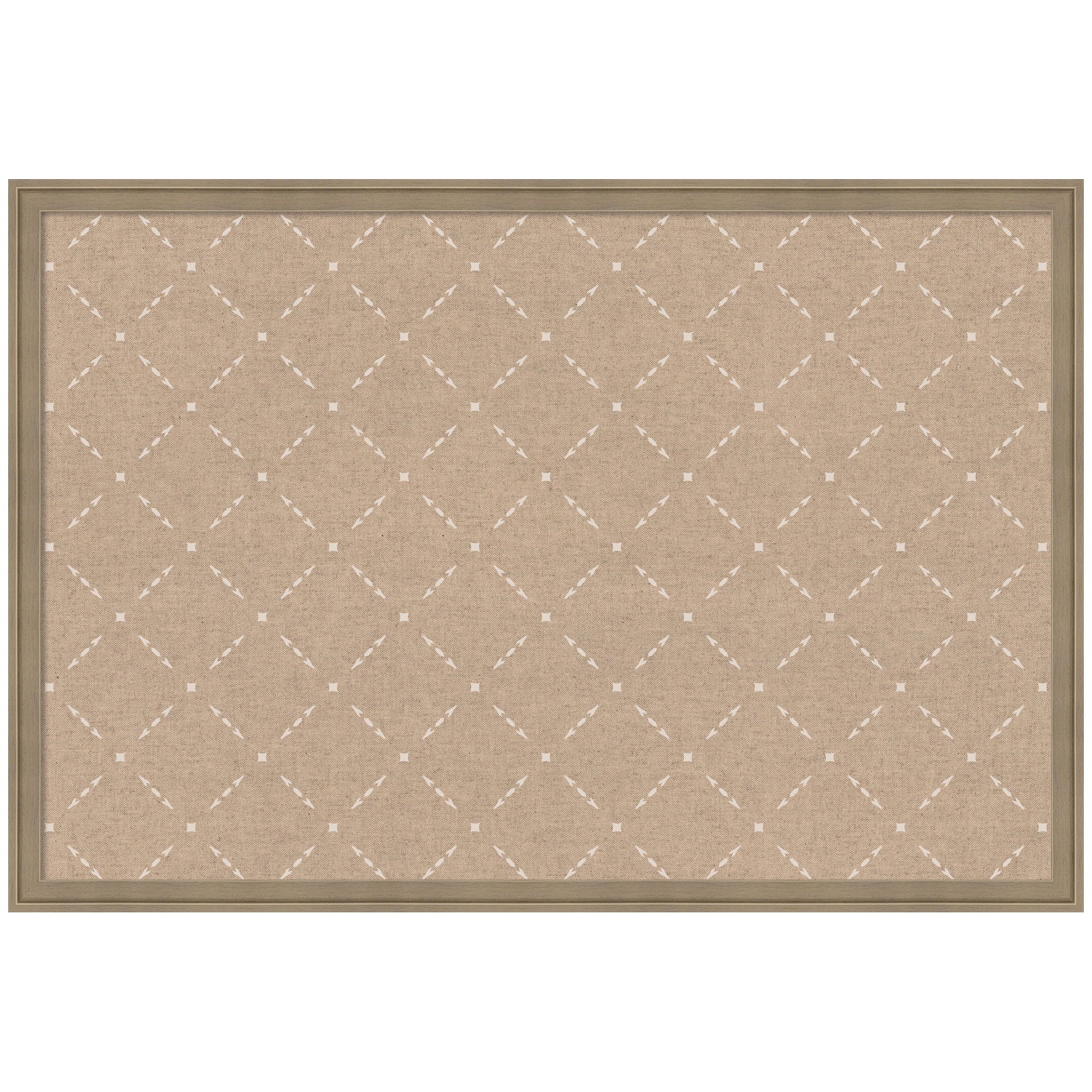 Pinboard Beige Lattice Pattern