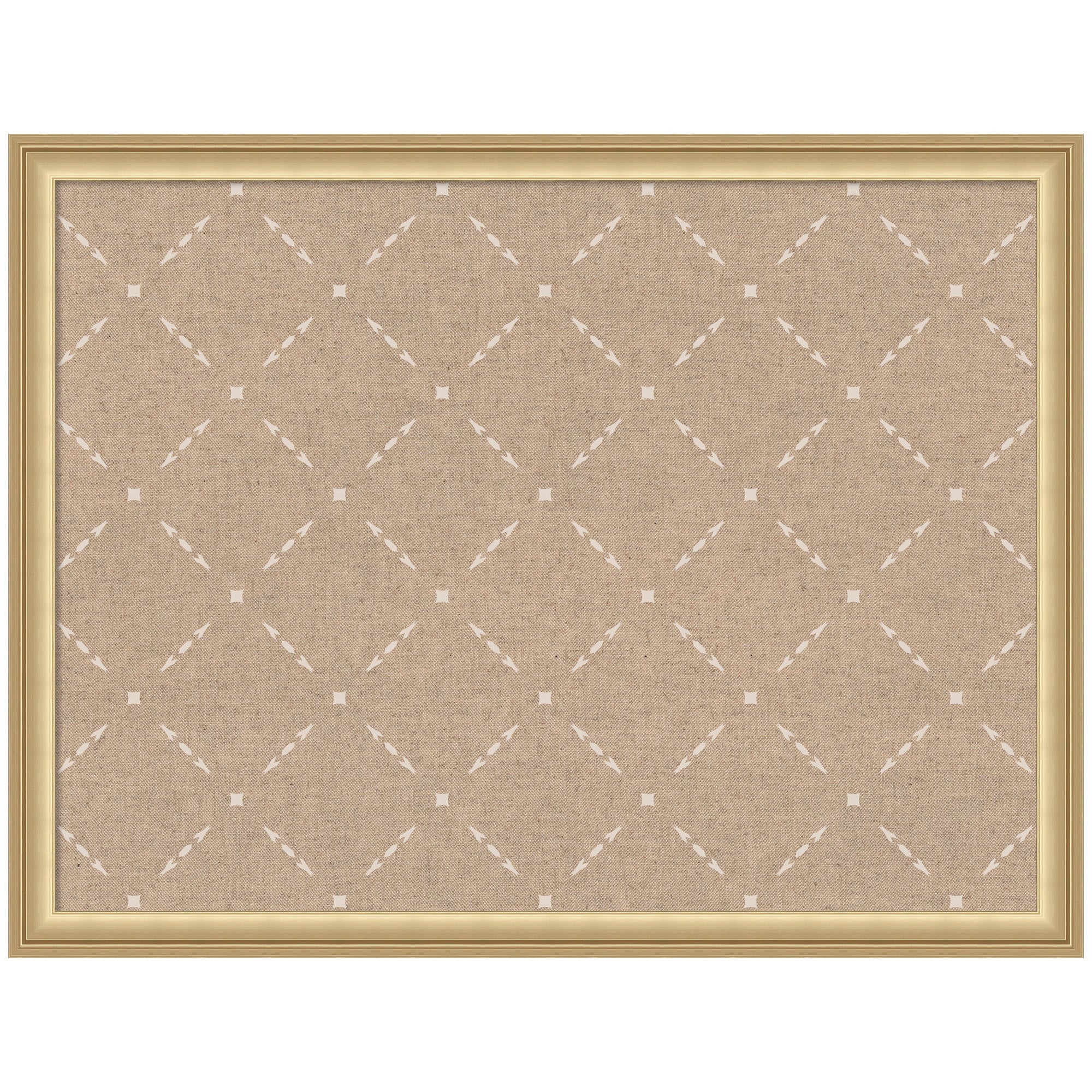 Pinboard Beige Lattice Pattern