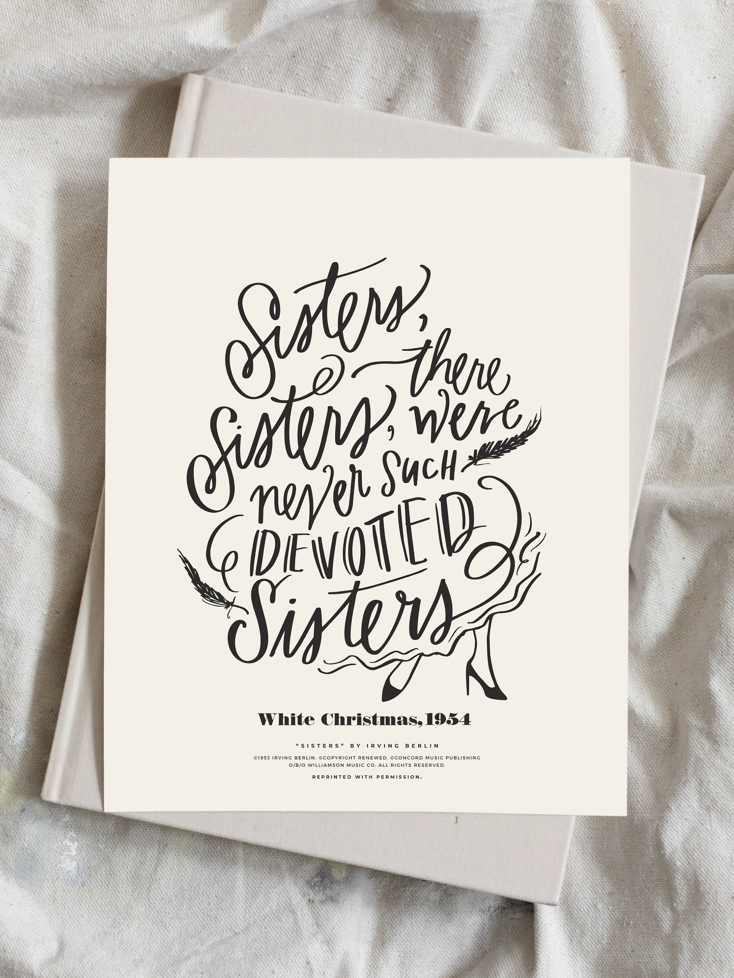 Sisters, Sisters Luxe Alabaster Luxe Art Print