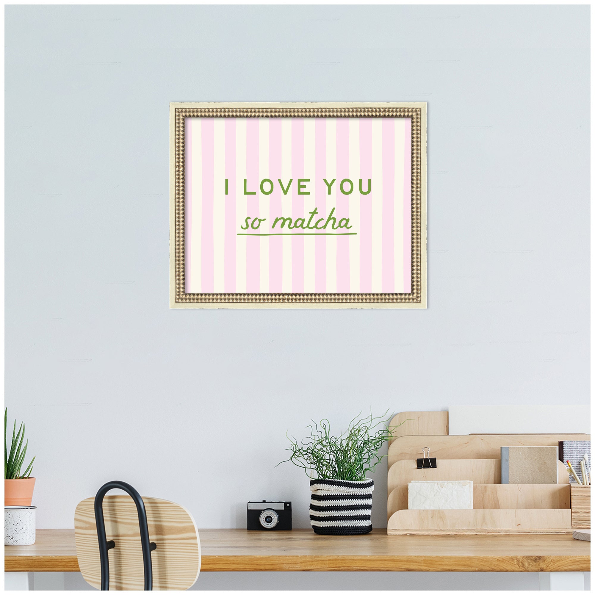 I Love You So Matcha Framed Wall Art