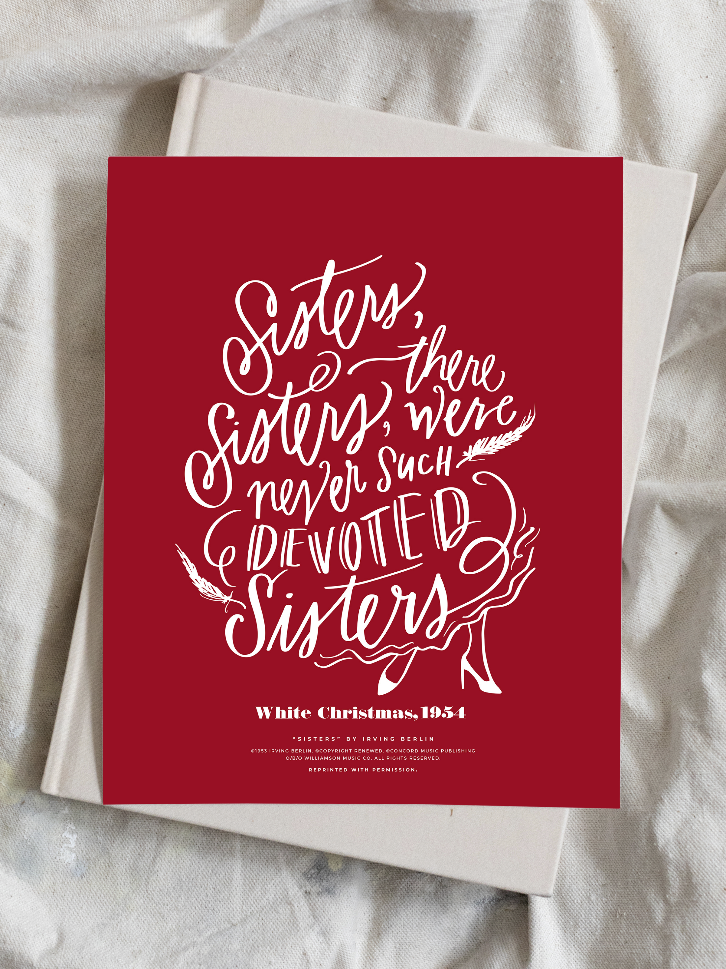 Sisters, Sisters | Holiday Red | Art Print
