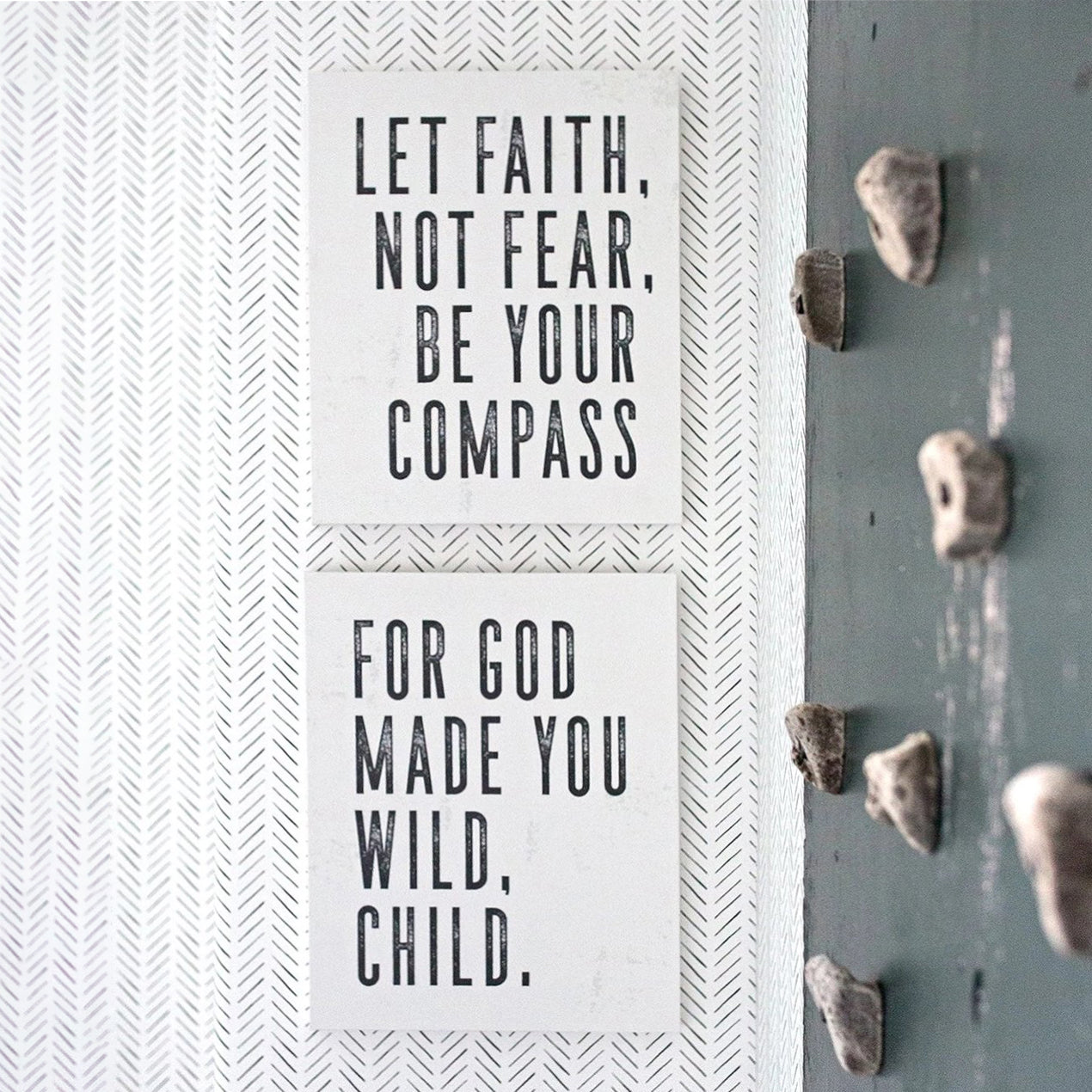 For God Made You Wild, Child | Alabaster | Canvas