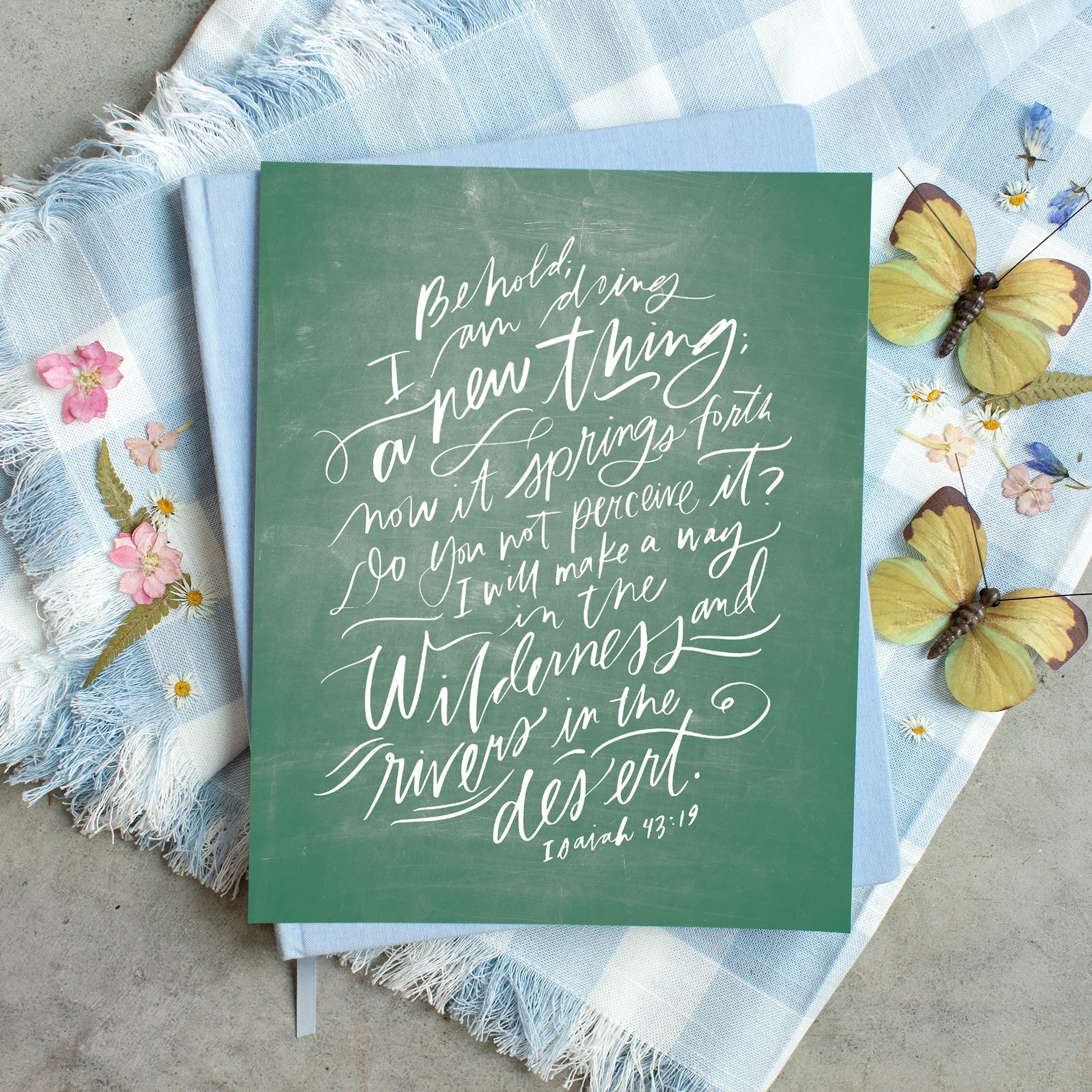 I Am Doing A New Thing (Isaiah 43:19) | Pure White | Canvas