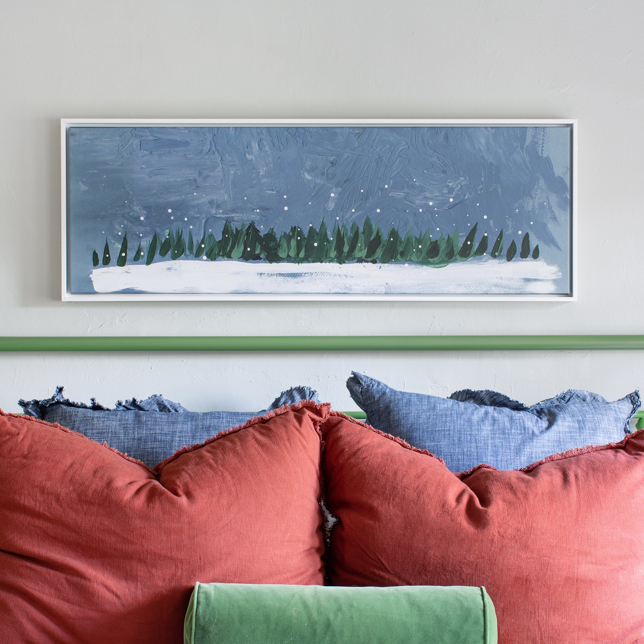 Petite Pano Pines Canvas Wall Art . Pano