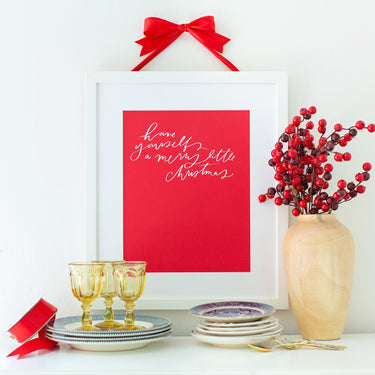 Have Yourself a Merry Little Christmas | Alabaster | Art Print