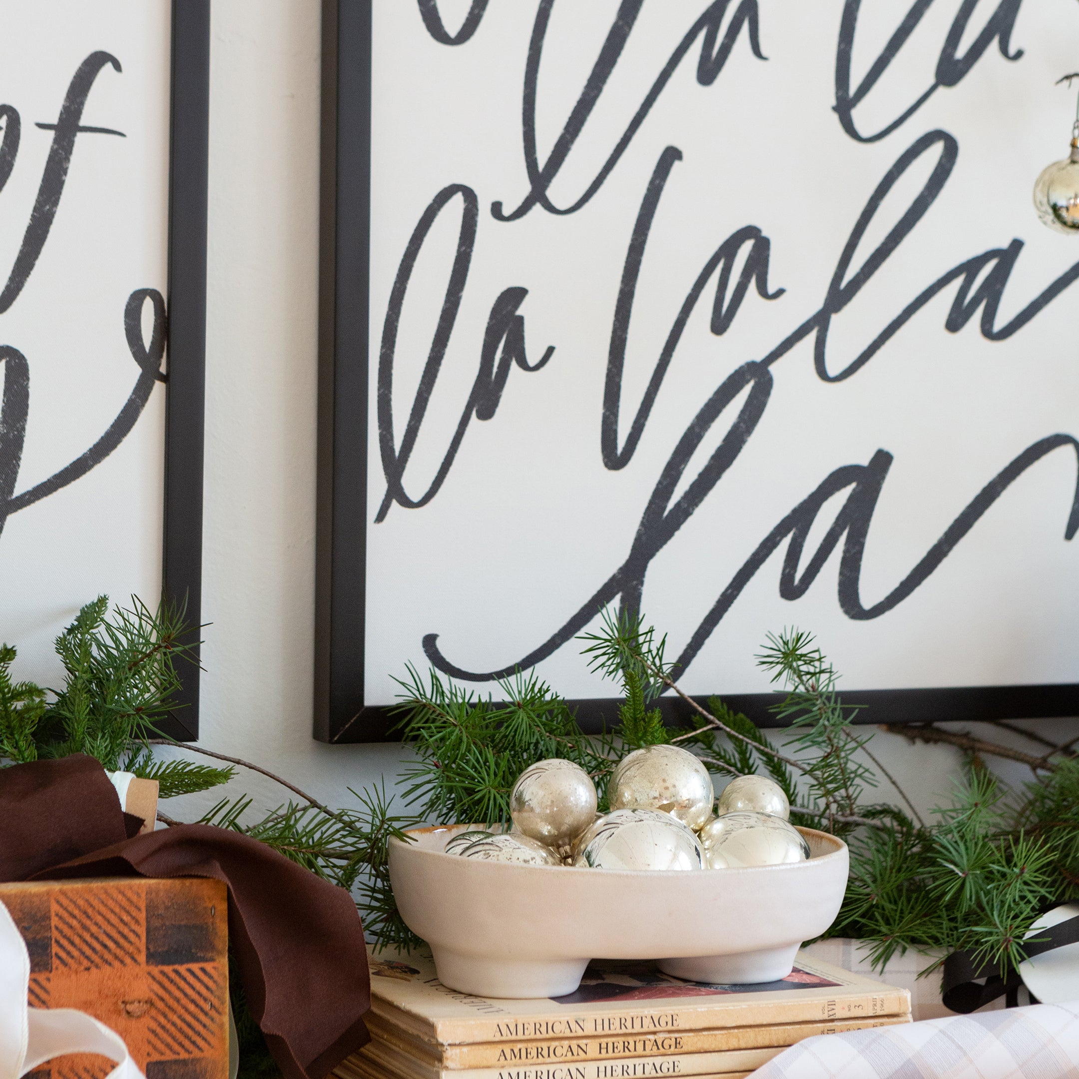 Fa La La | Alabaster | Canvas