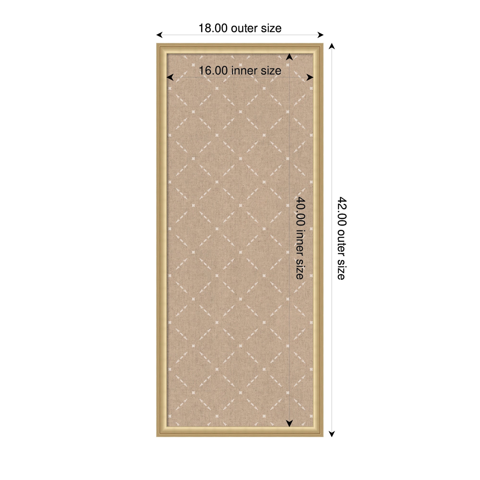 Pinboard Beige Lattice Pattern
