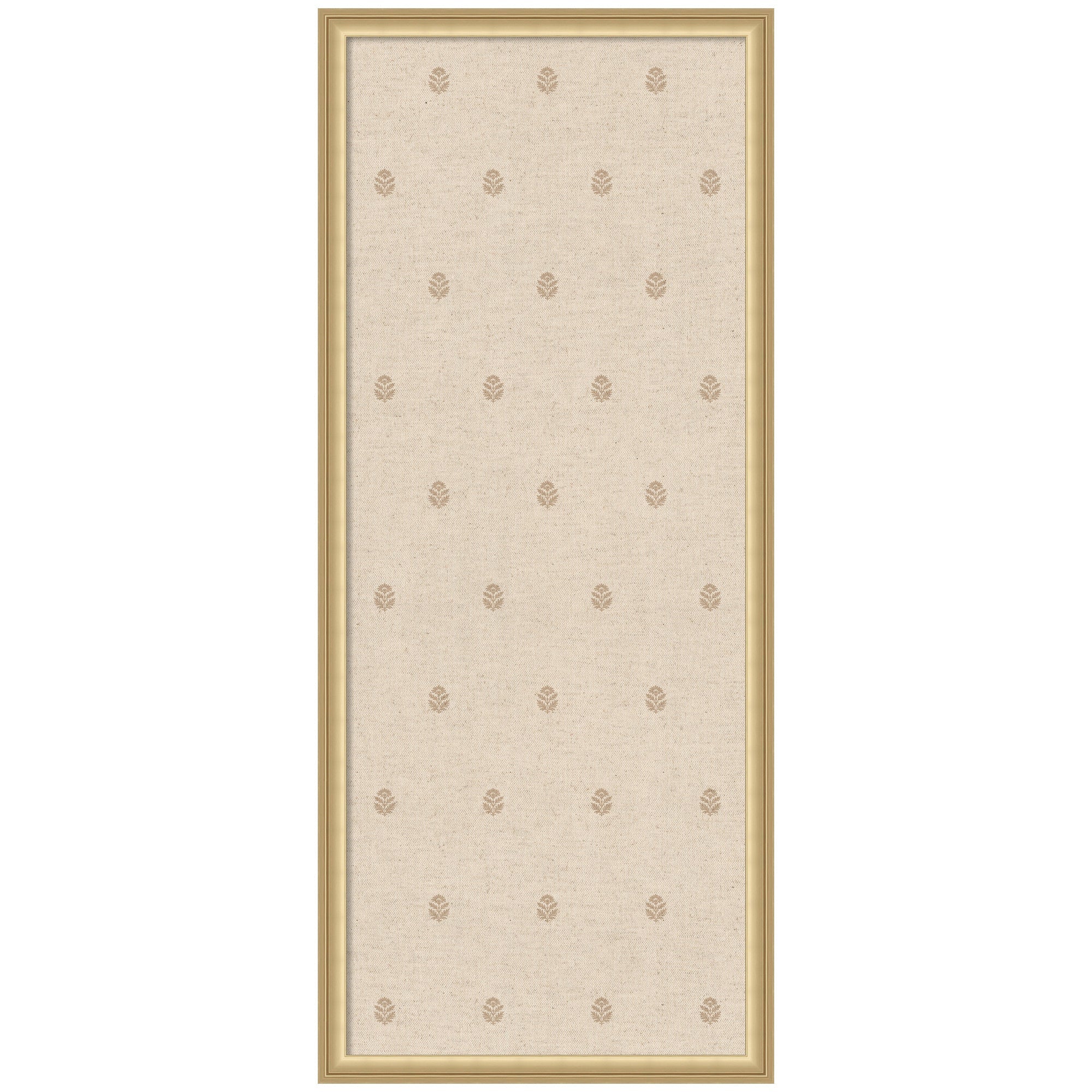 Pinboard Beige Botanical Block Print