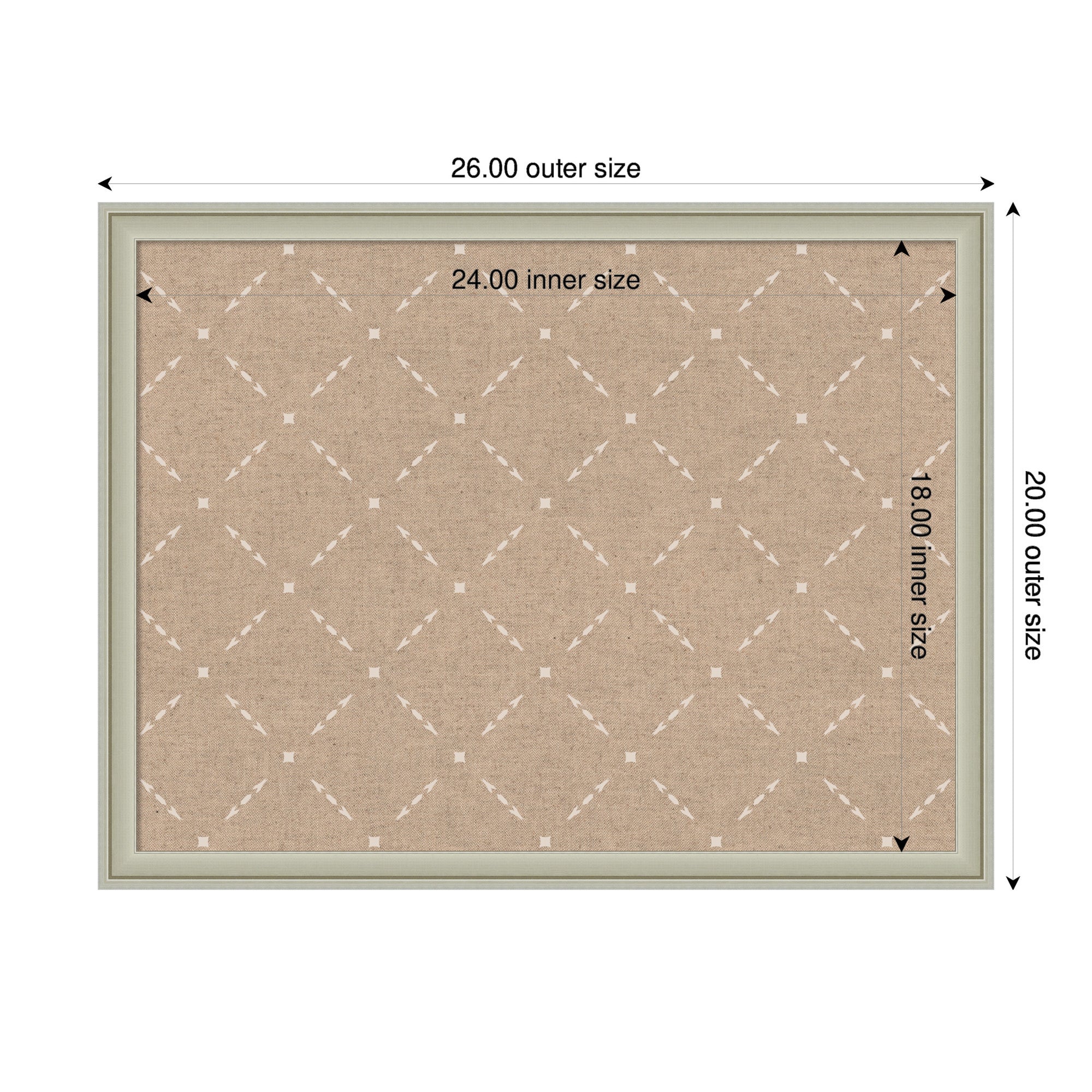 Pinboard Beige Lattice Pattern