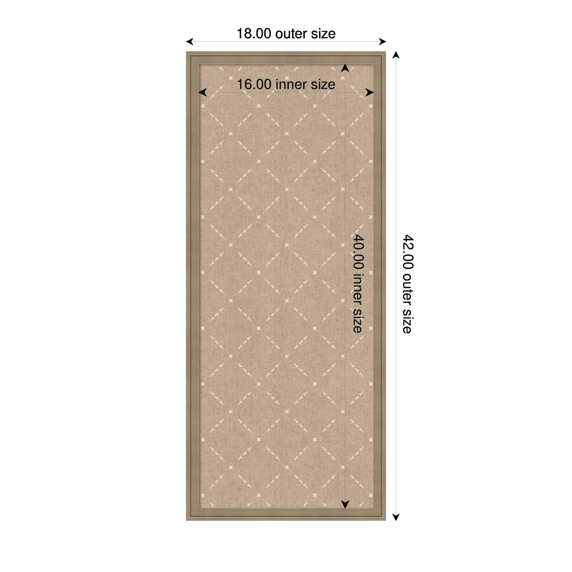 Pinboard Beige Lattice Pattern