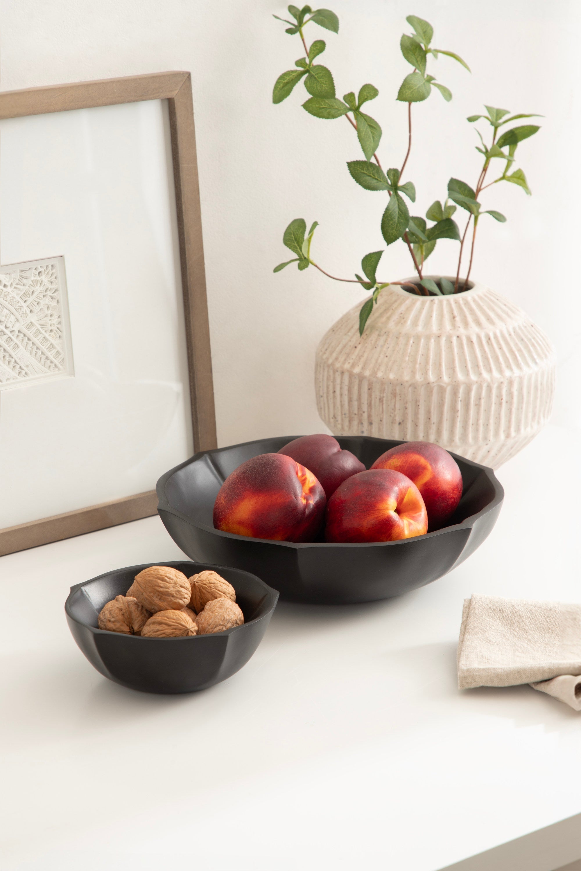 Lorah Wood Bowl Set