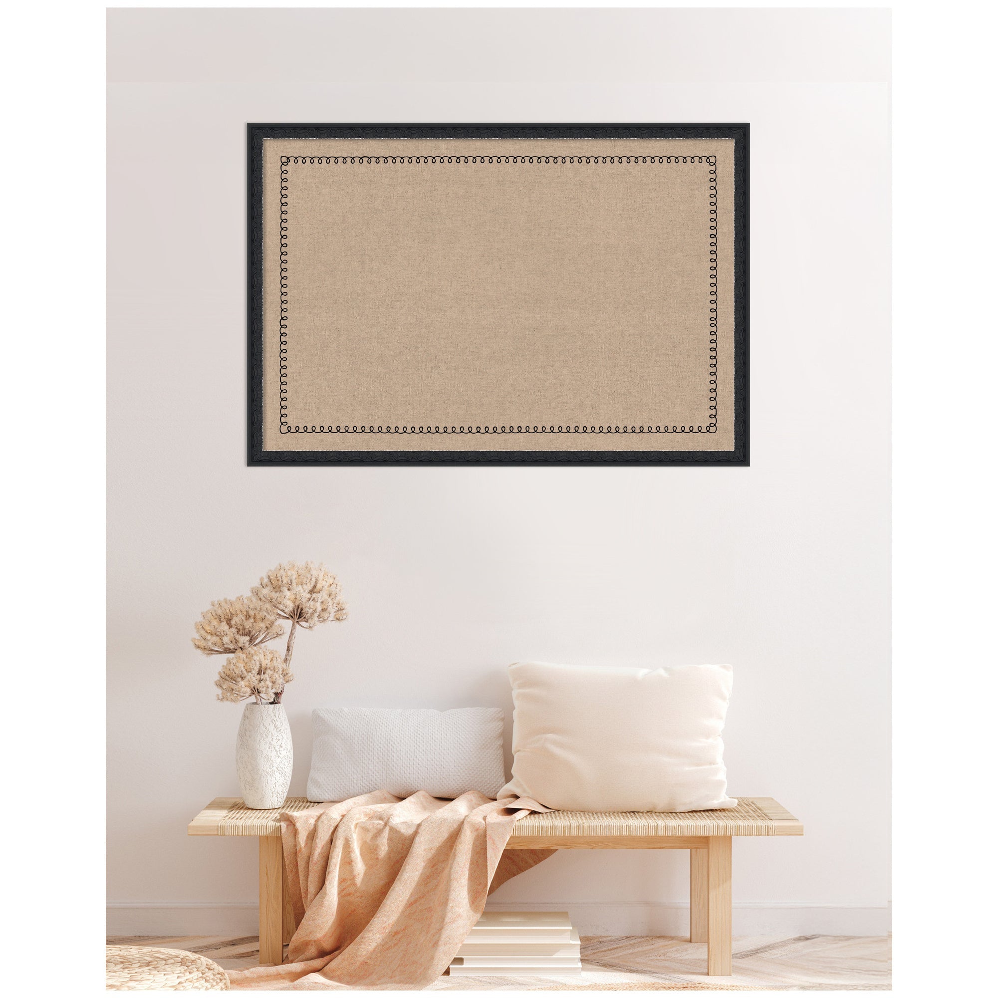 Pinboard Black Scallop Print