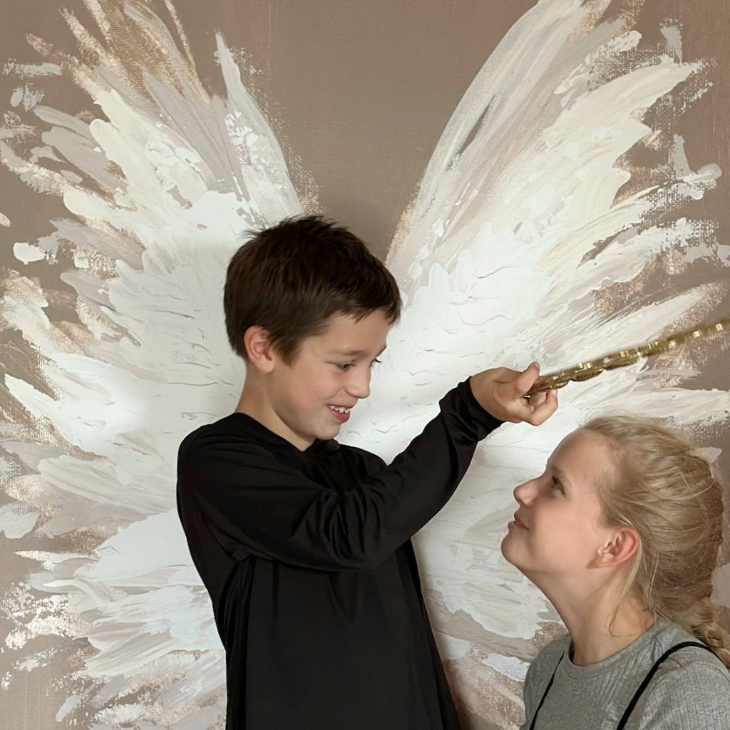 angel wings canvas