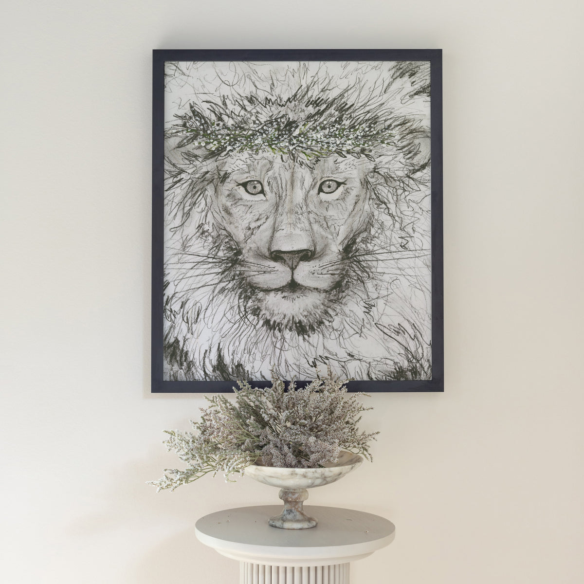 Aslan The Lion Framed Luxe Unframed Art Print Decor