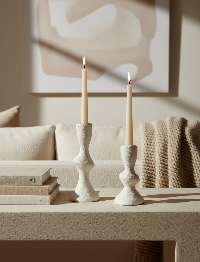 Aurora Taper Holders, Set of 2