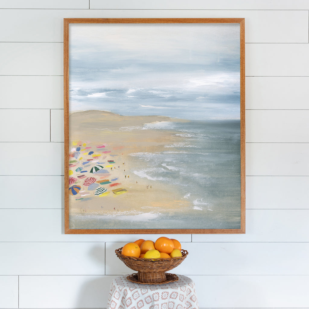 Beach Day Luxe Art Print. Vertical