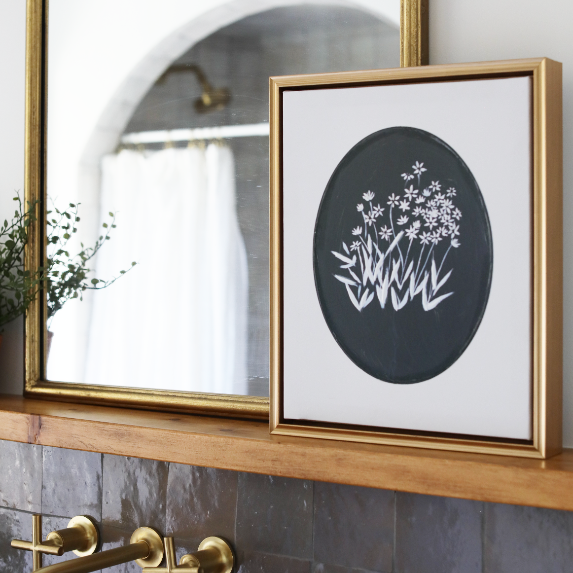 Bethlehem Flower Medallion Canvas