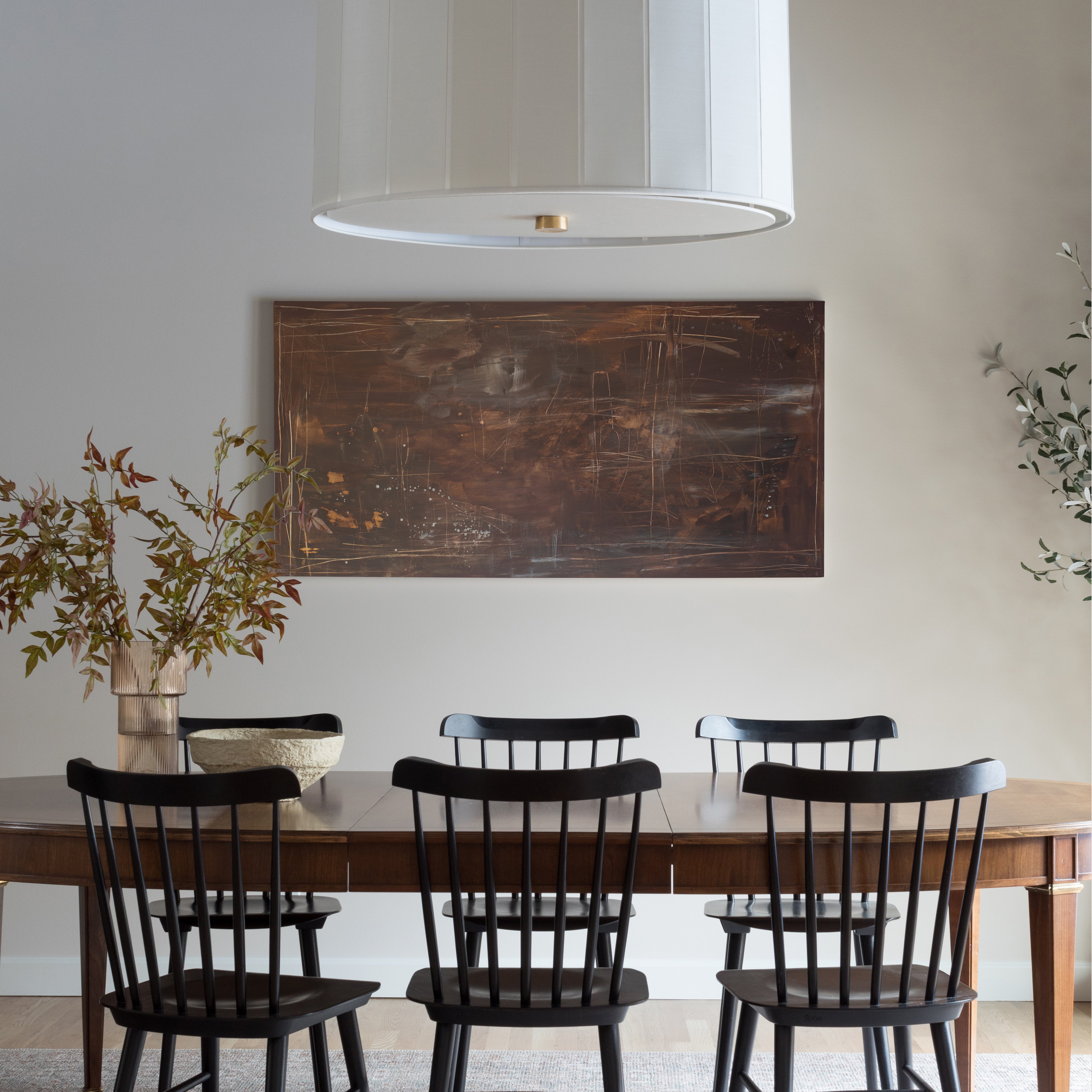 Burnt Toffee Canvas Wall Art . Sofa Size (Horizontal)