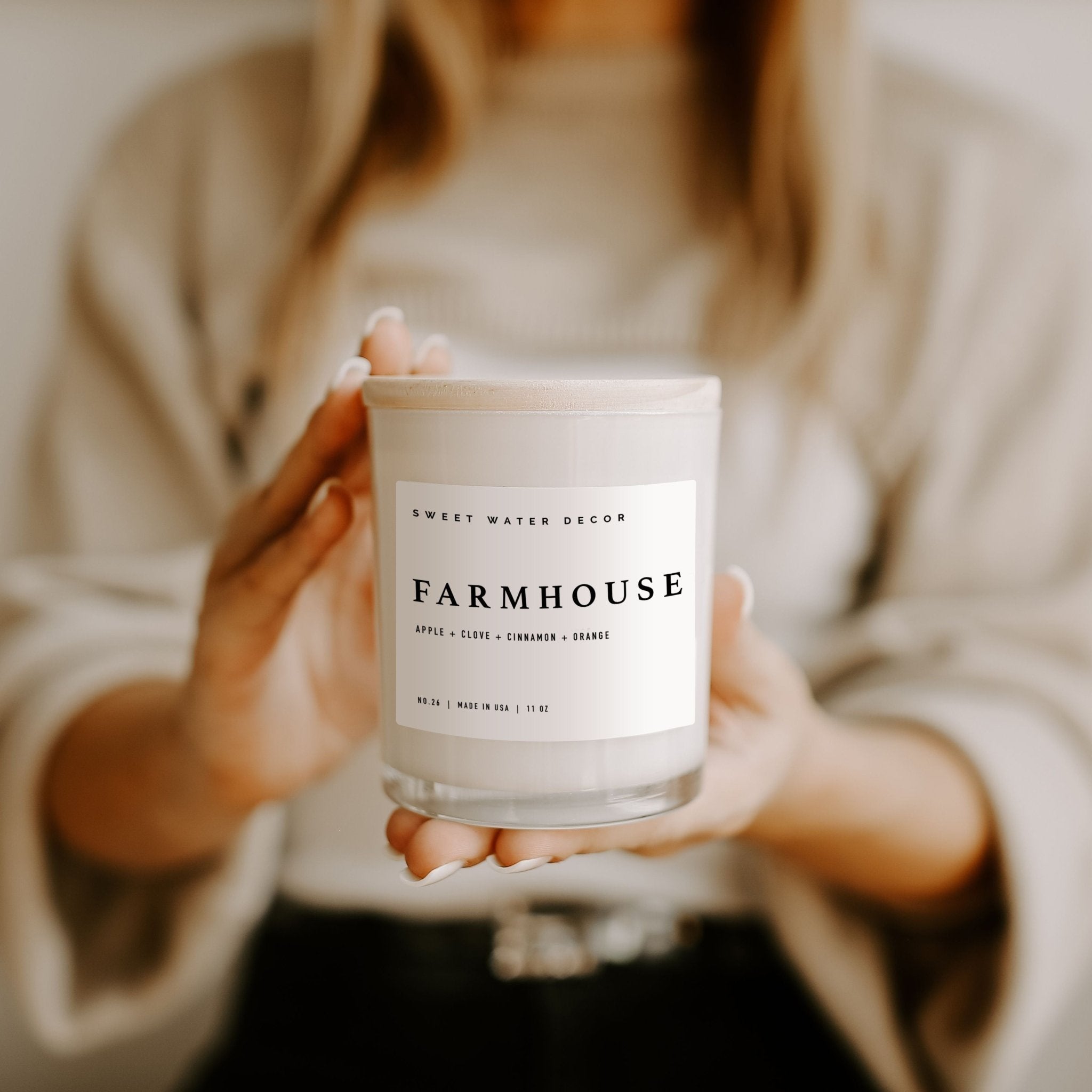 Farmhouse Soy Candle (11 oz White Jar)
