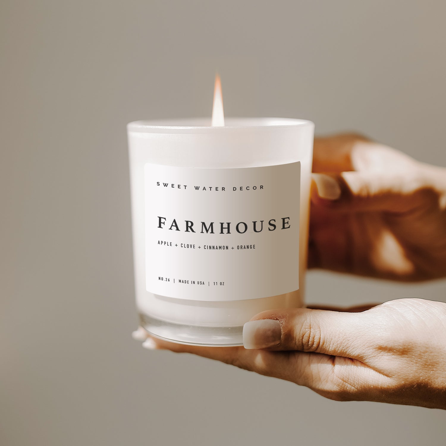 Farmhouse Soy Candle (11 oz White Jar)