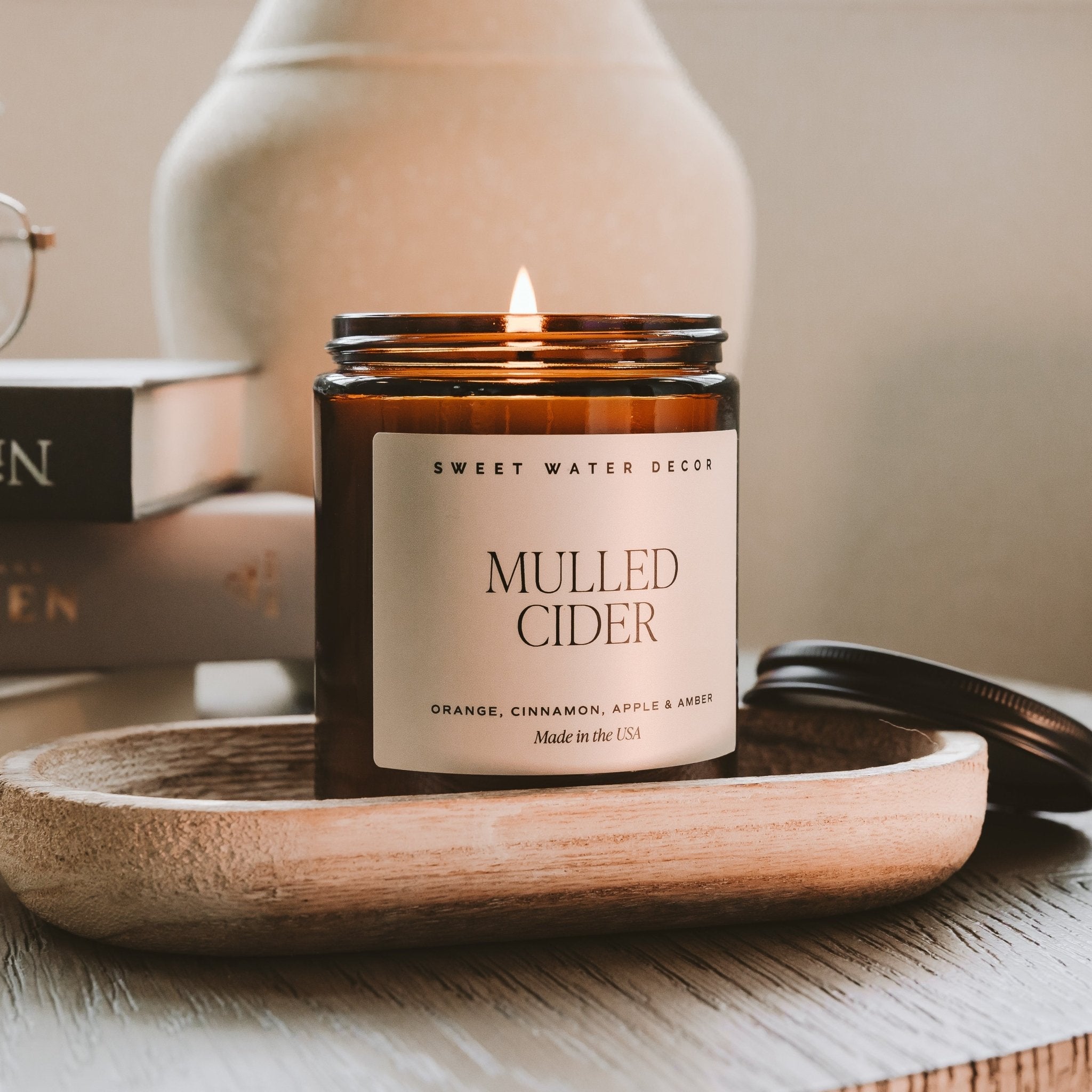 Mulled Cider Soy Candle (Amber Jar 9 oz)