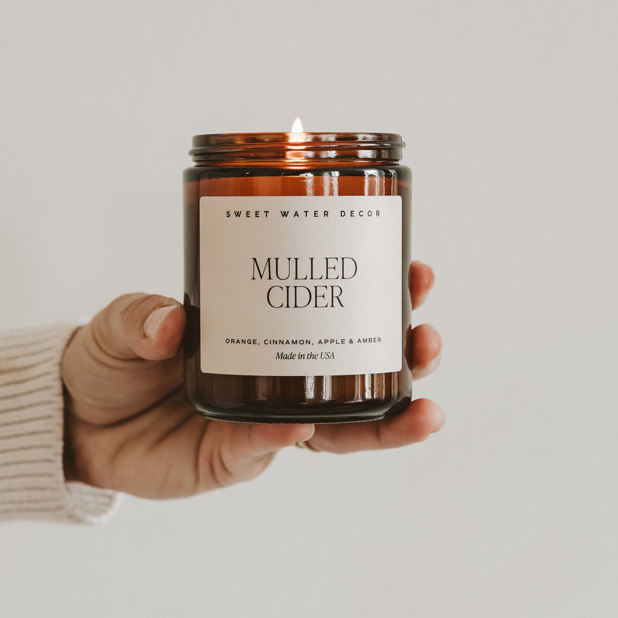 Mulled Cider Soy Candle (Amber Jar 9 oz)