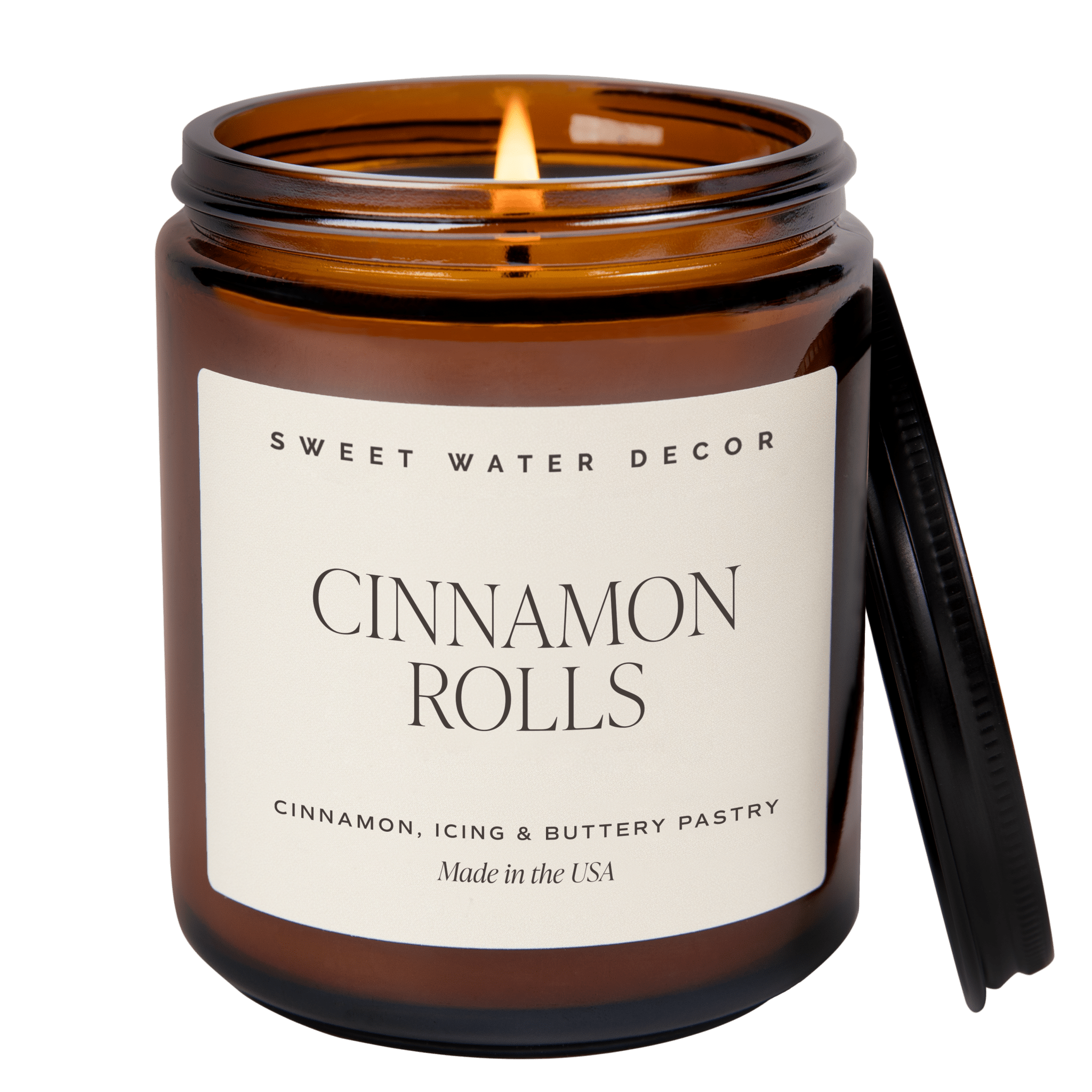Cinnamon Rolls Soy Candle (Amber Jar 9 oz)