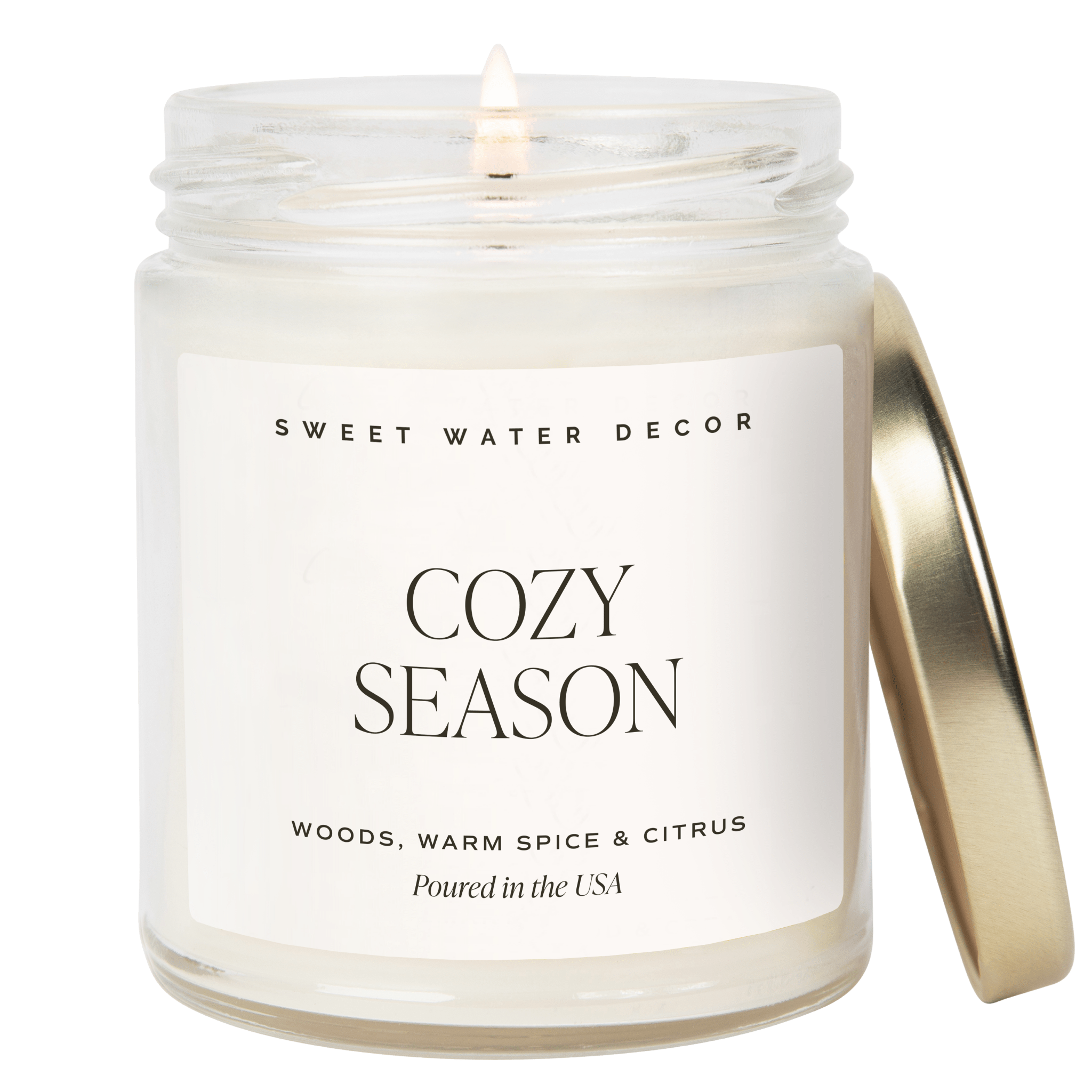 Cozy Season Soy Candle (9oz Clear Jar)