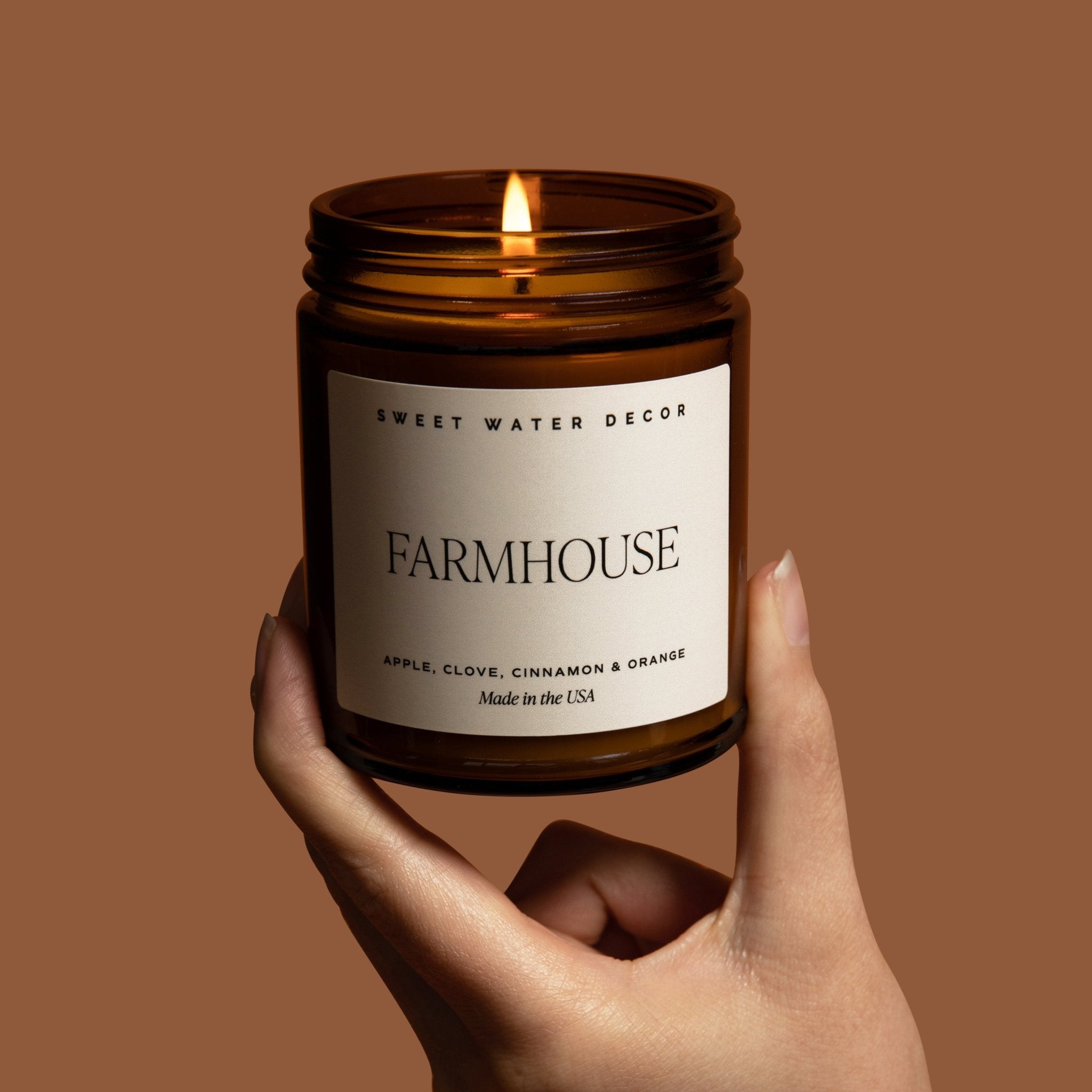 Farmhouse Soy Candle (9oz Amber Jar)