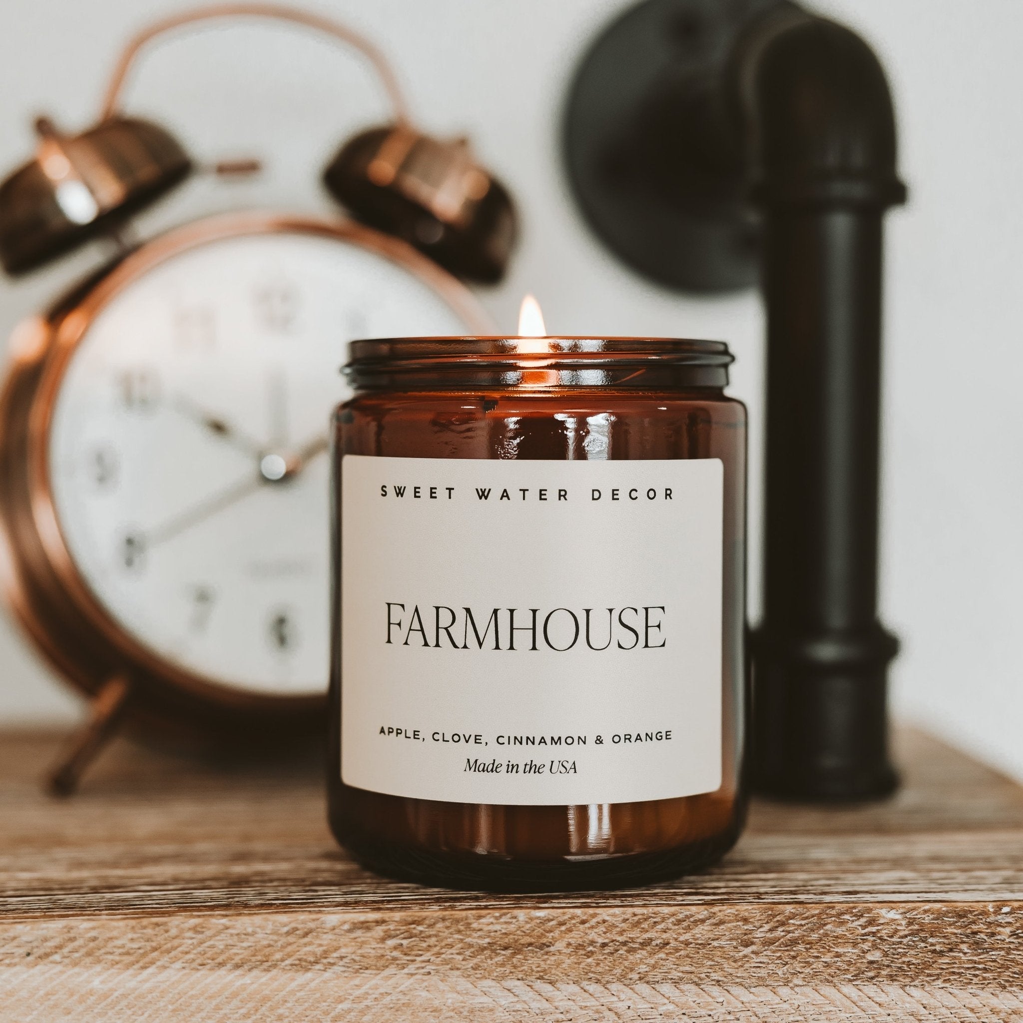 Farmhouse Soy Candle (9oz Amber Jar)