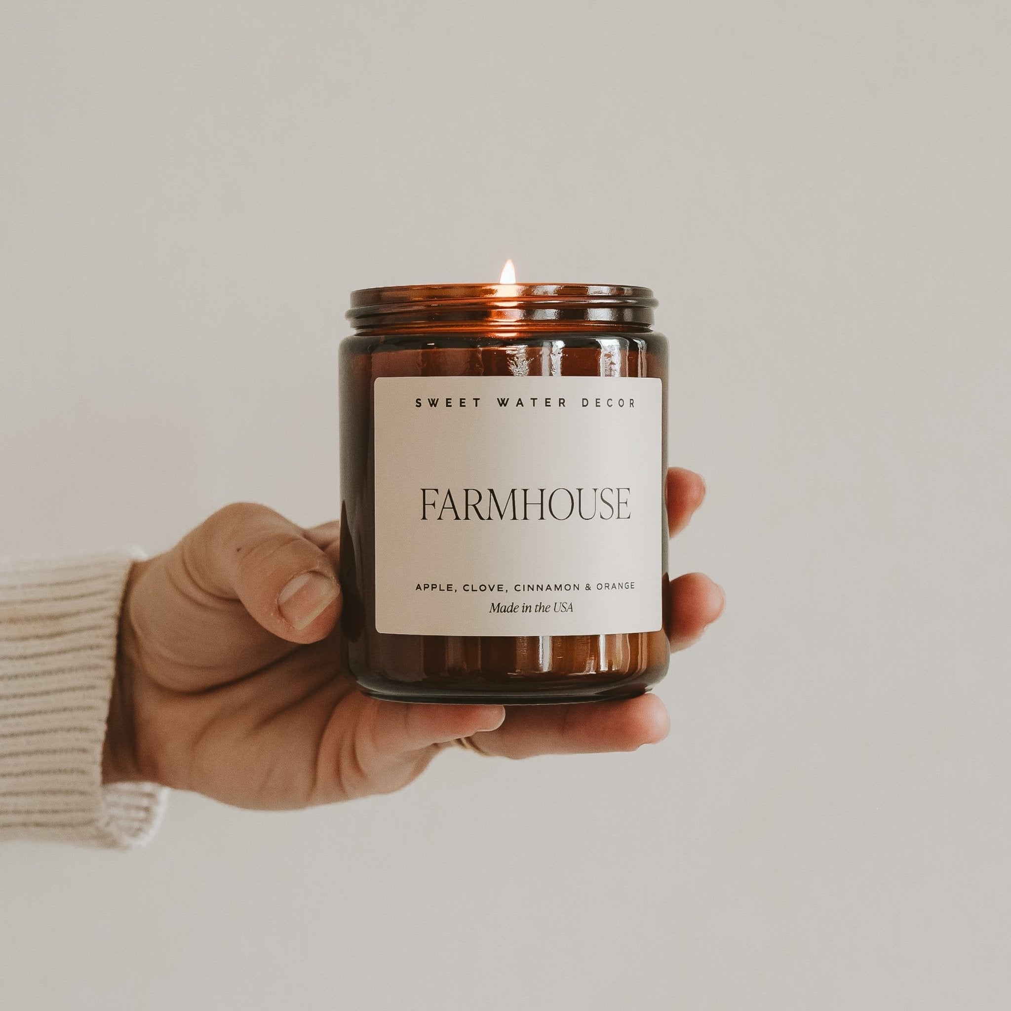 Farmhouse Soy Candle (9oz Amber Jar)