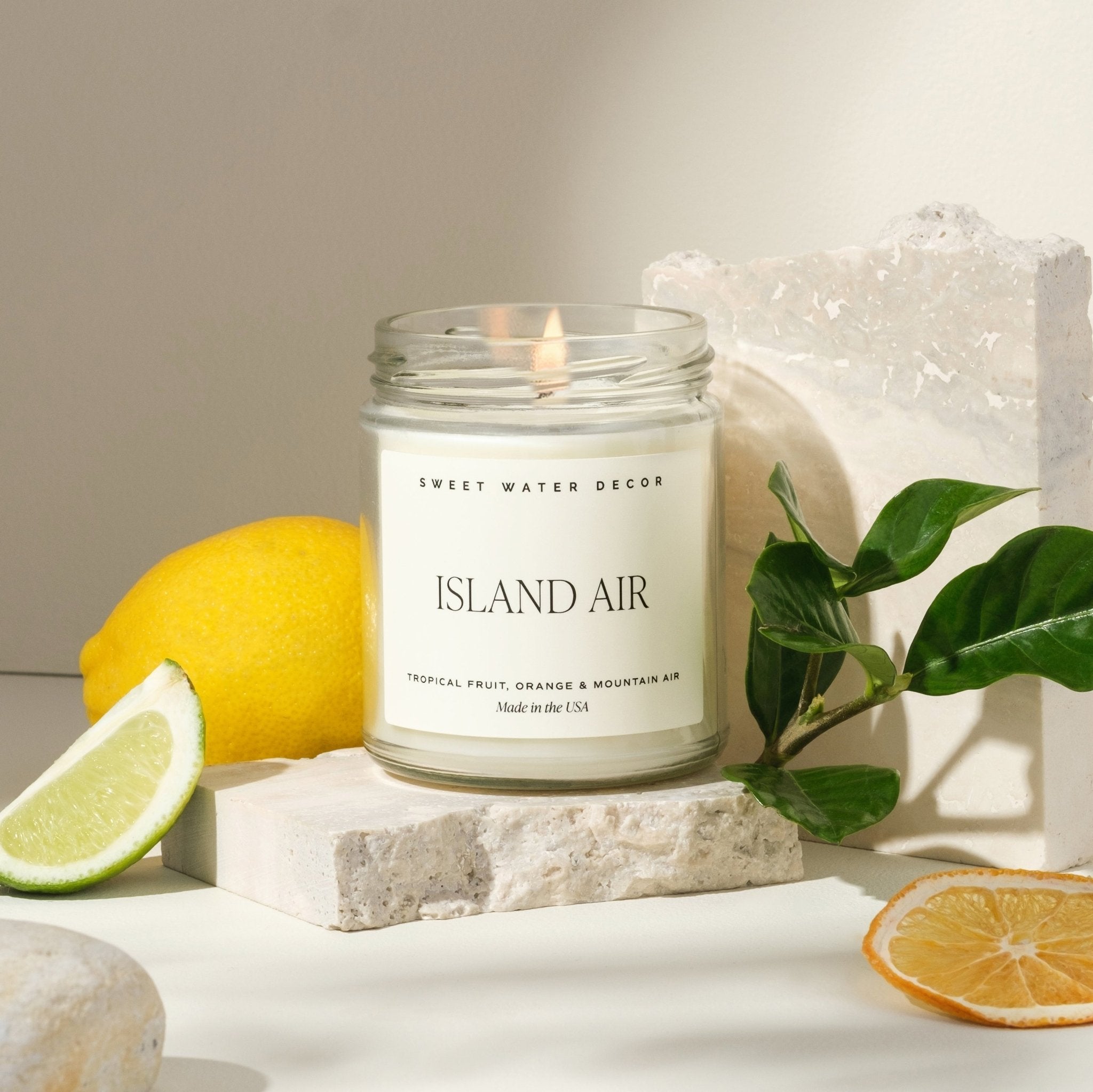 Island Air Soy Candle (9oz Clear Jar)