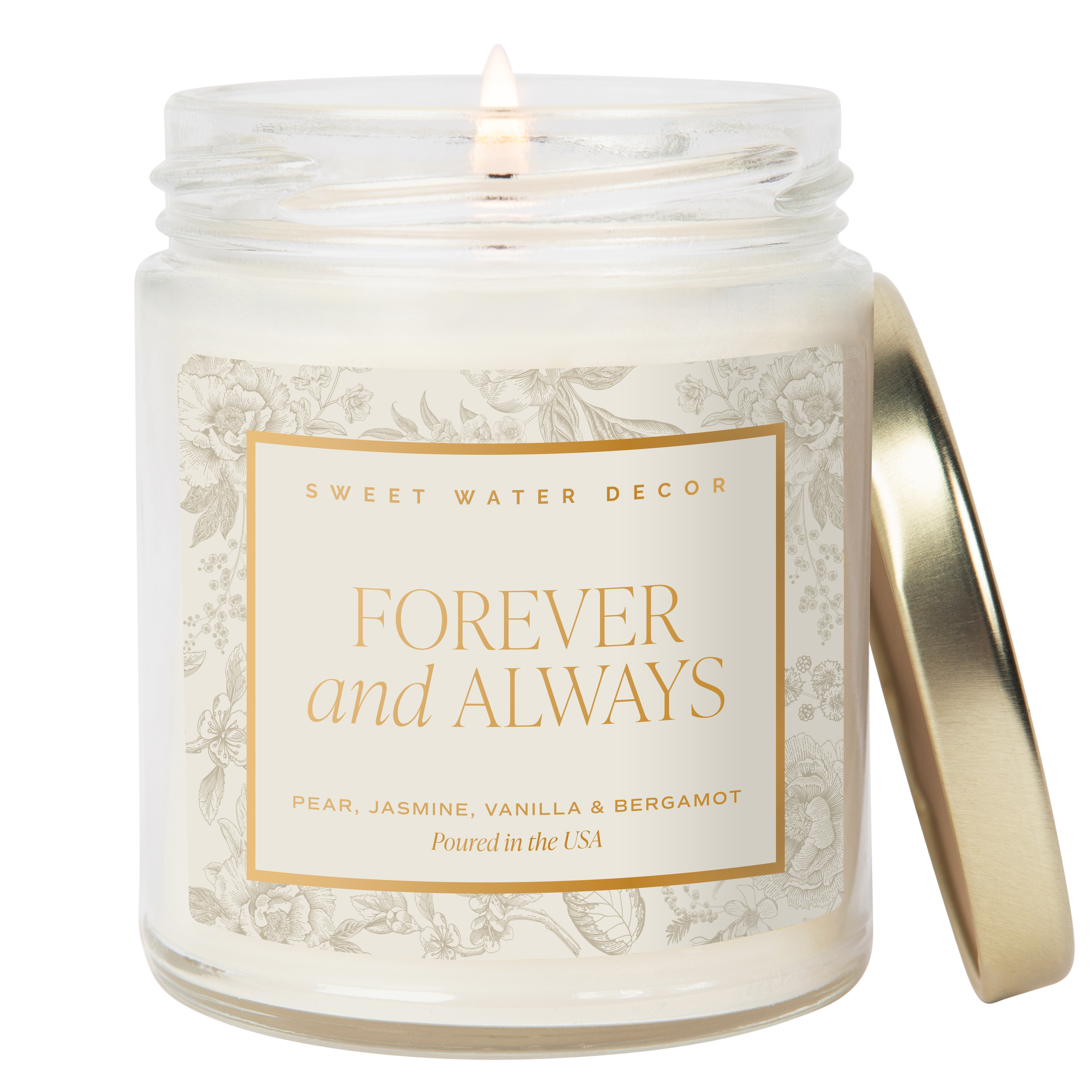 Forever and Always Soy Candle (9 oz Clear Jar)