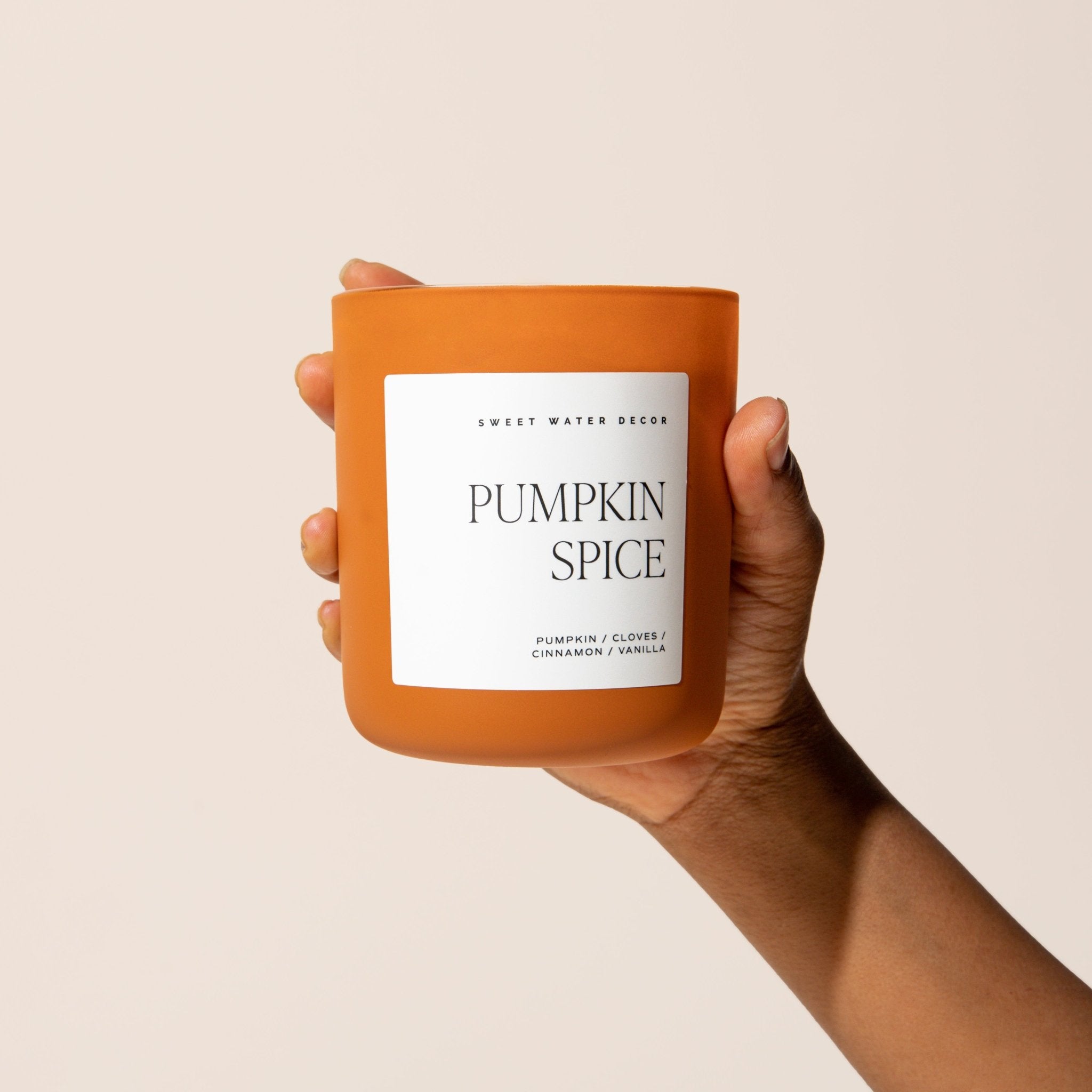 Pumpkin Spice Soy Candle (15oz Orange Matte Jar)