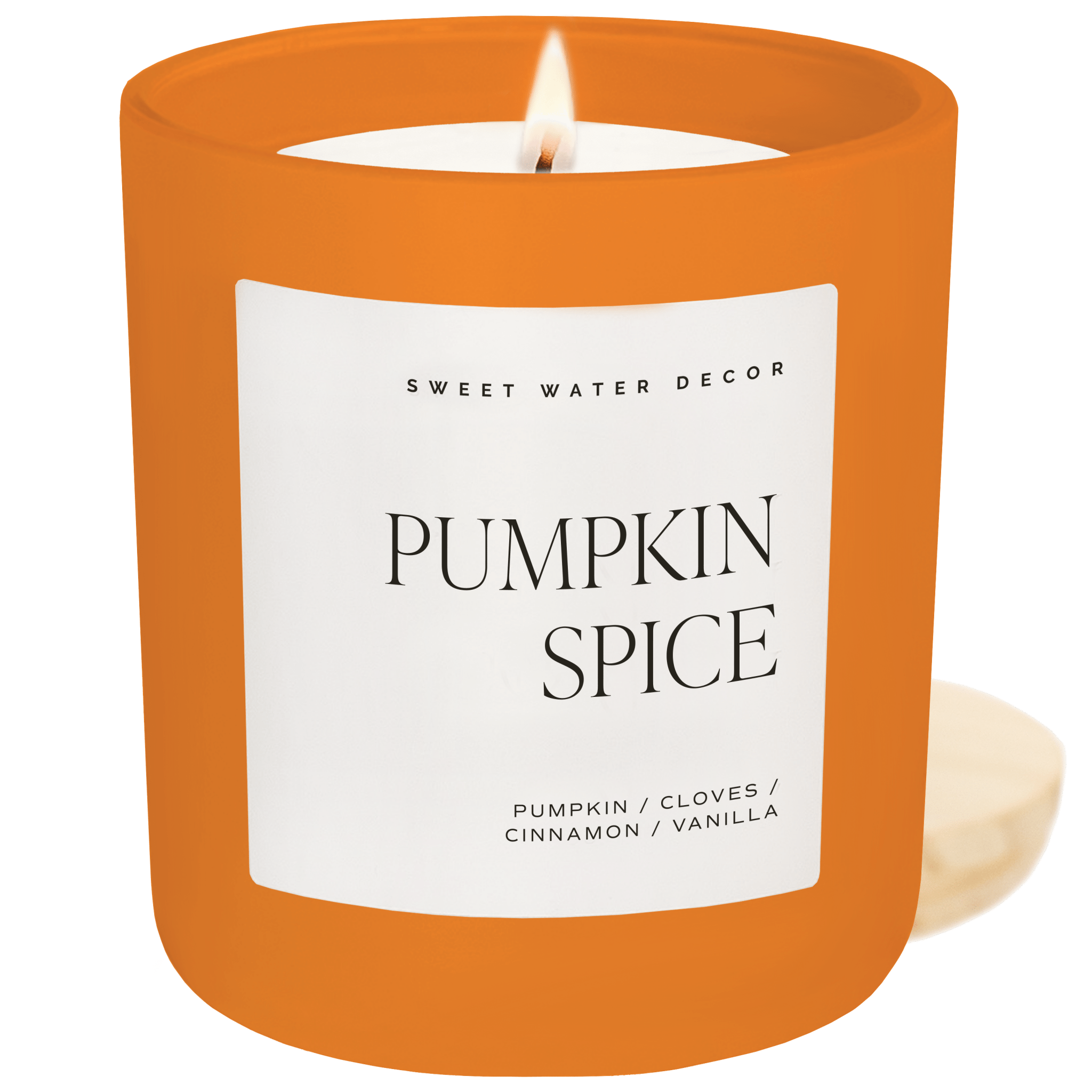 Pumpkin Spice Soy Candle (15oz Orange Matte Jar)