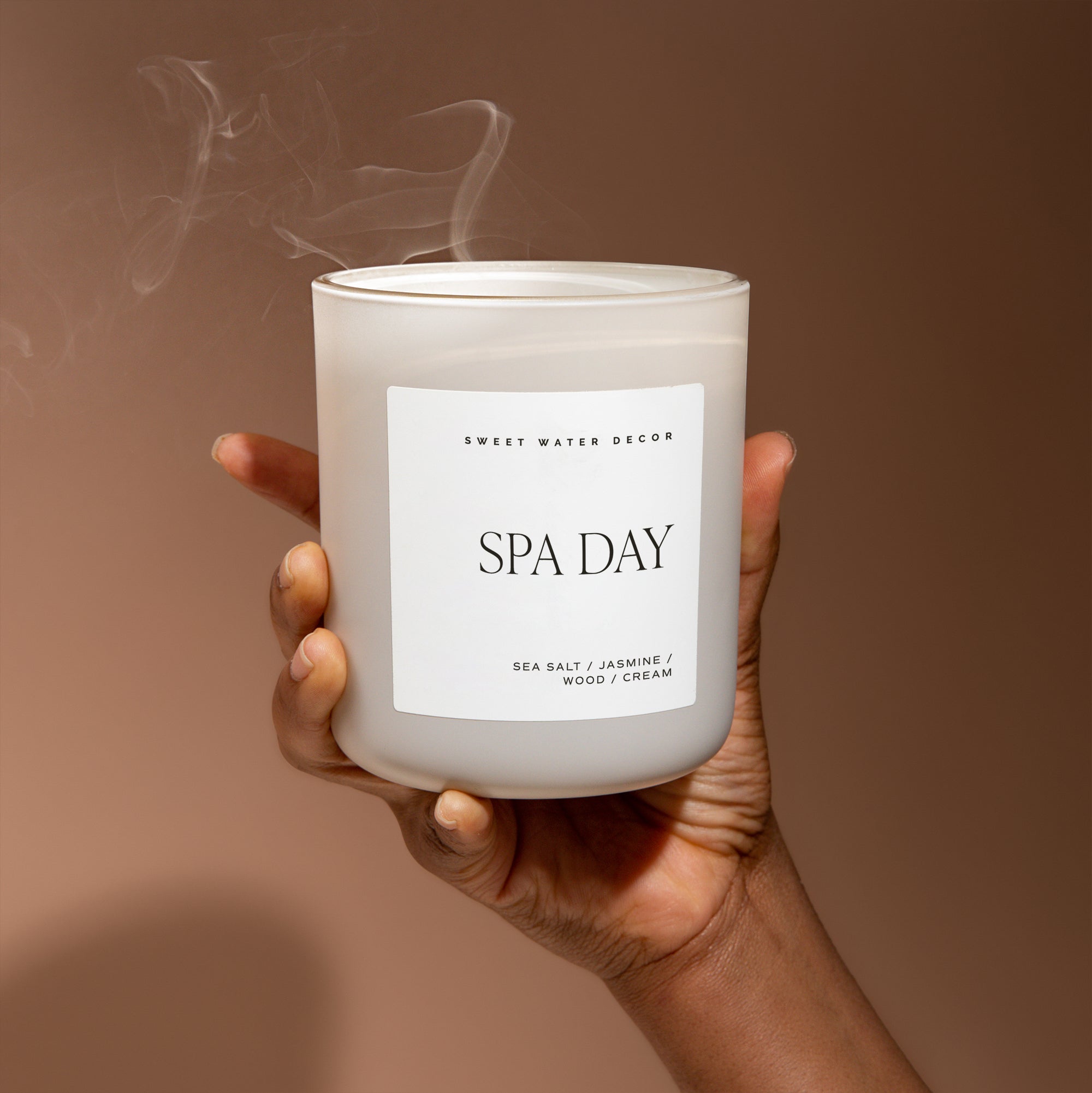 Spa Day Soy Candle (15oz Tan Matte Jar)