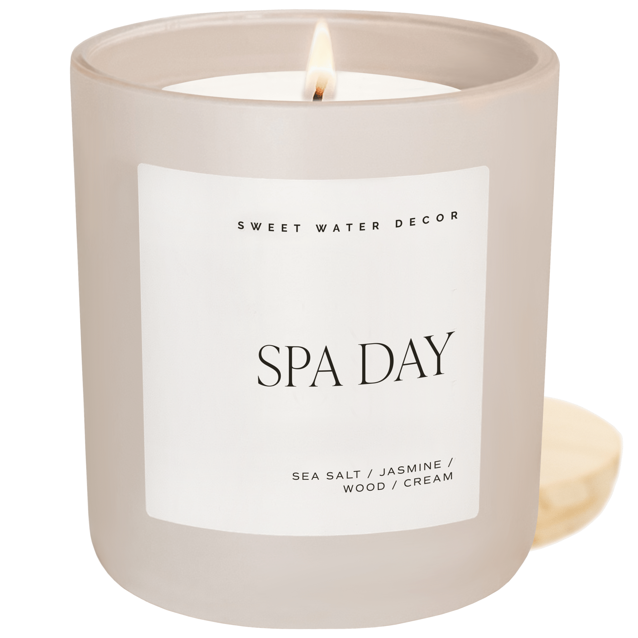 Spa Day Soy Candle (15oz Tan Matte Jar)
