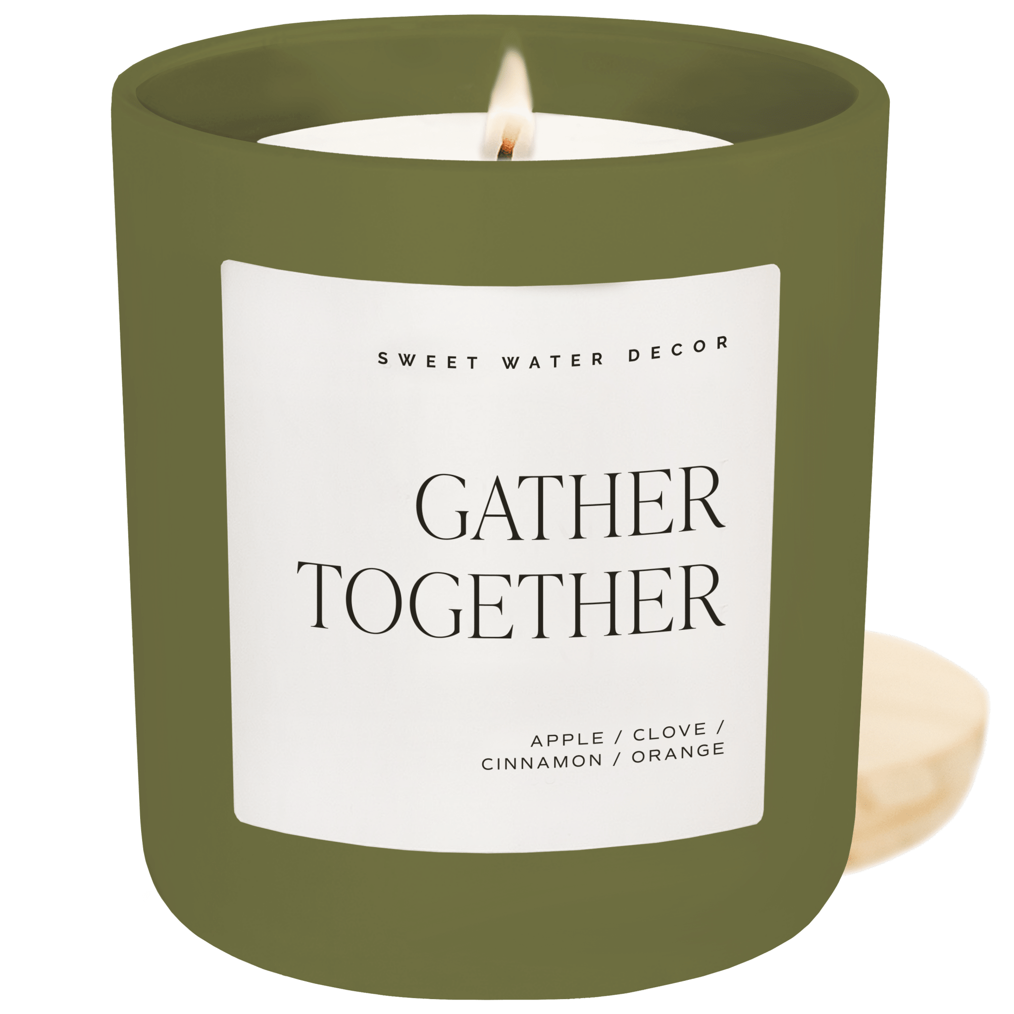 Gather Together Soy Candle (15oz Olive Matte Jar)