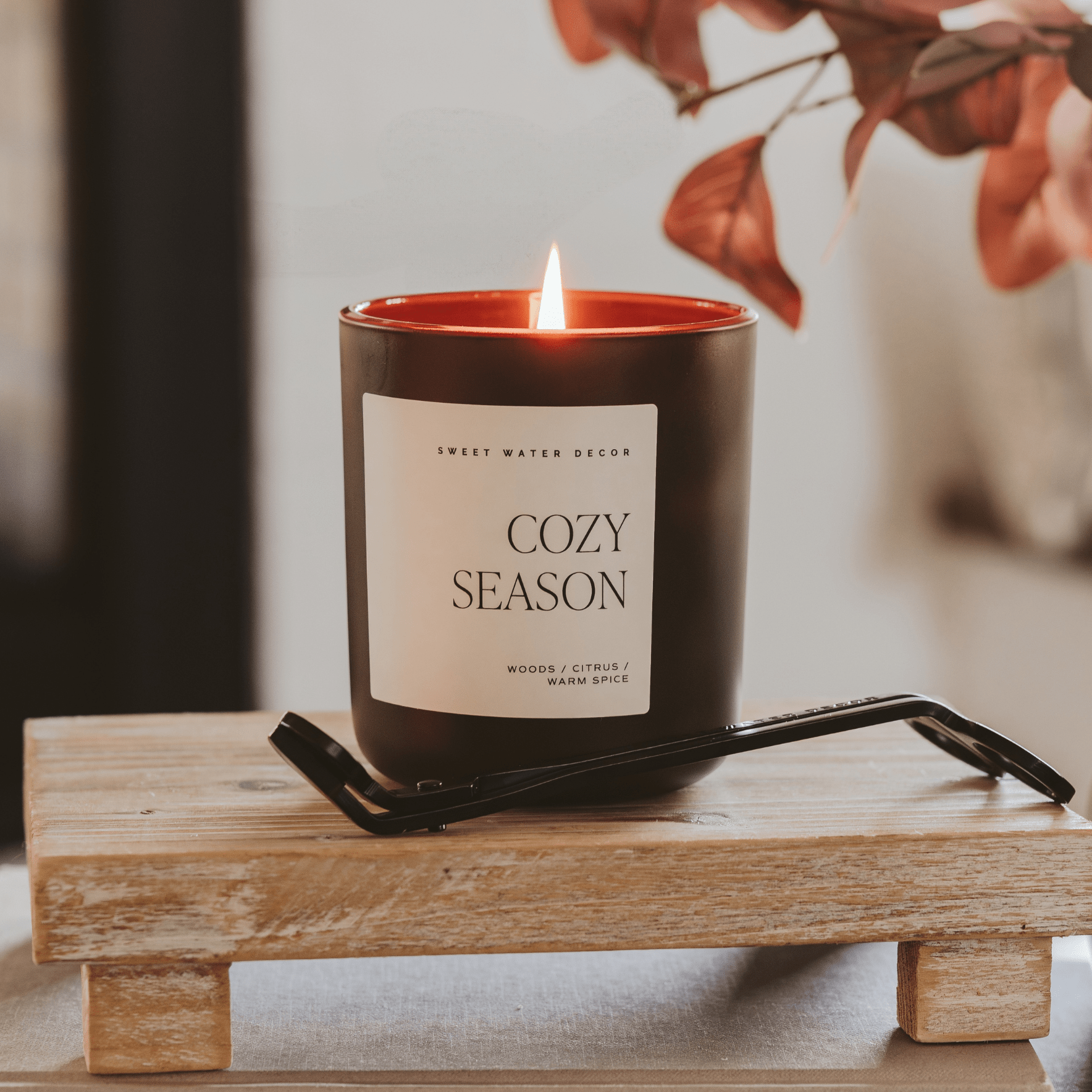Cozy Season Soy Candle (15oz Brown Matte Jar)