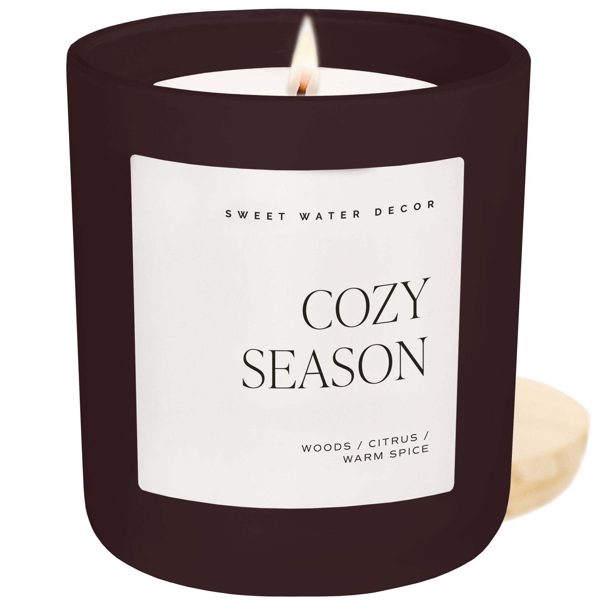 Cozy Season Soy Candle (15oz Brown Matte Jar)
