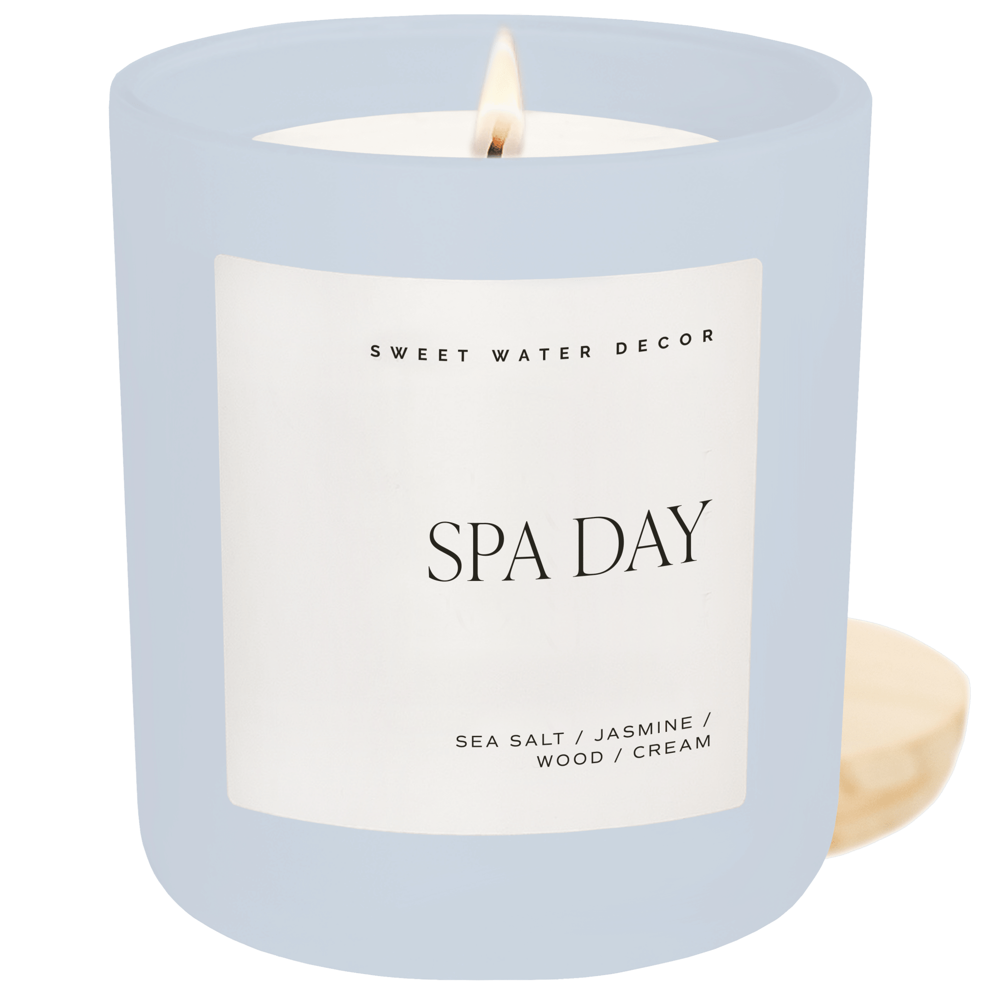 Spa Day Soy Candle - Blue Matte Jar (15 oz)