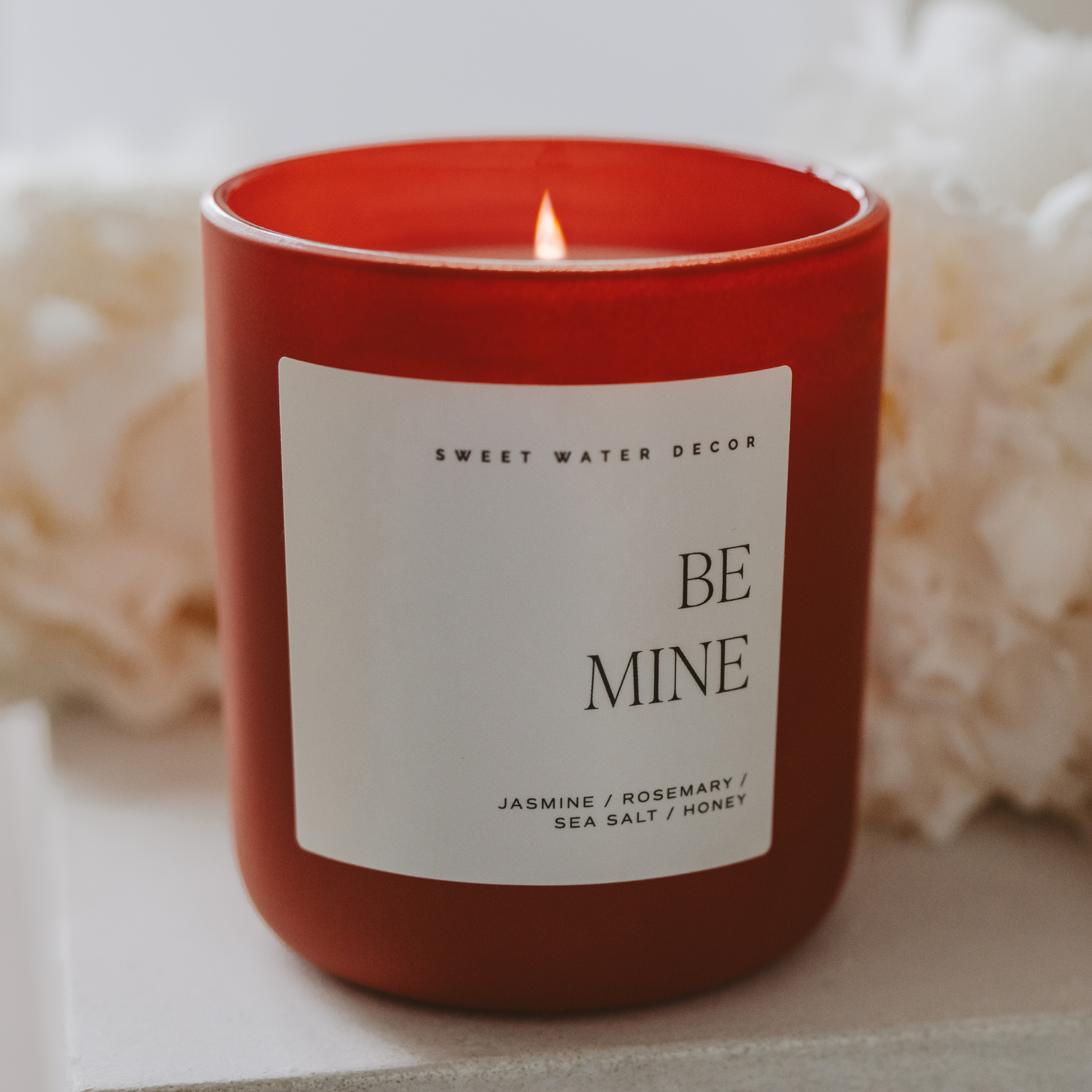 Be Mine Soy Candle (15 oz Red Matte Jar)