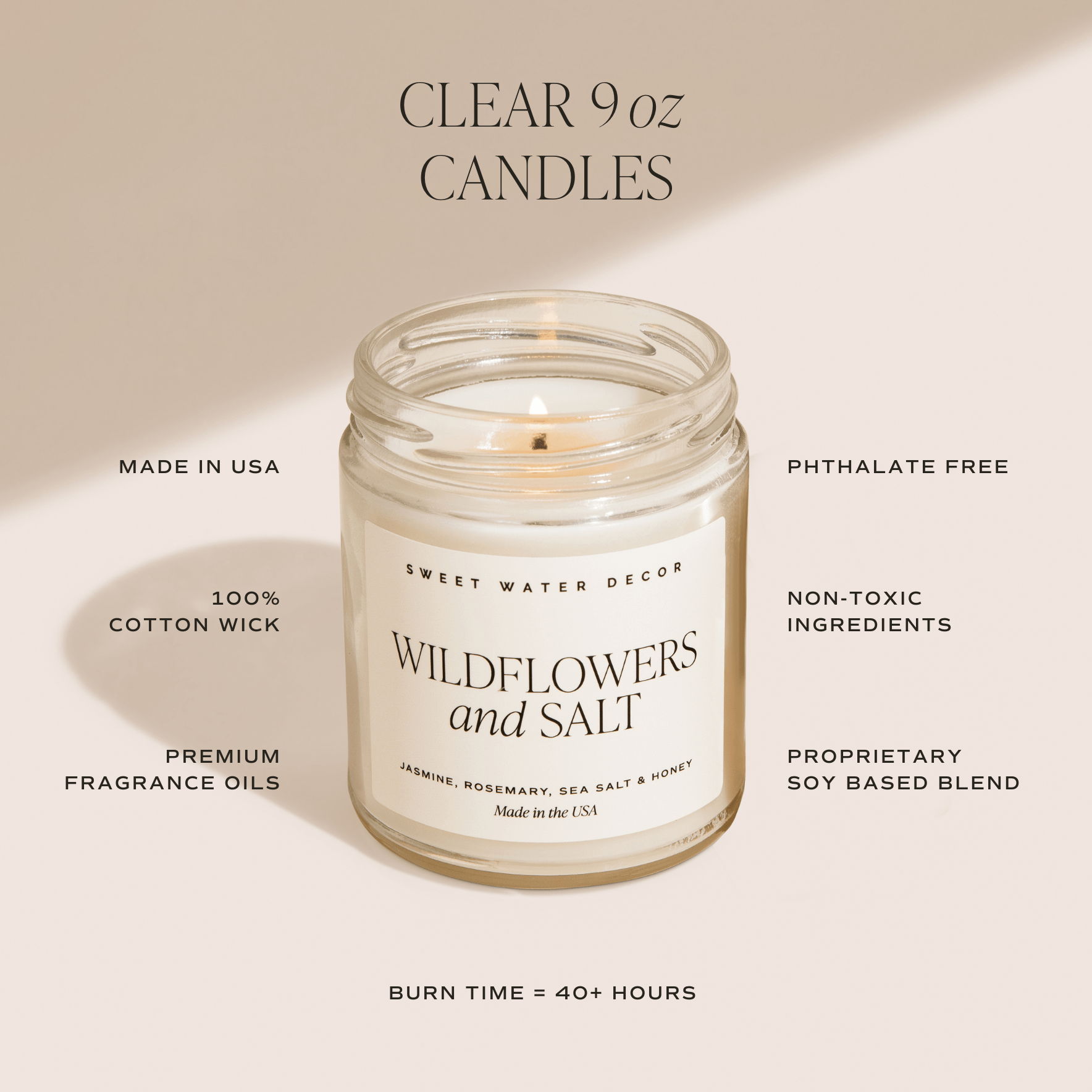 Cozy Season Soy Candle (9oz Clear Jar)