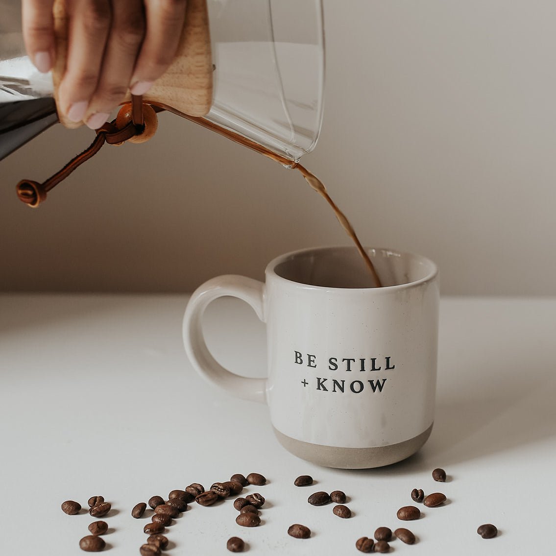 Be Still and Know Stoneware Coffee Mug (14oz)