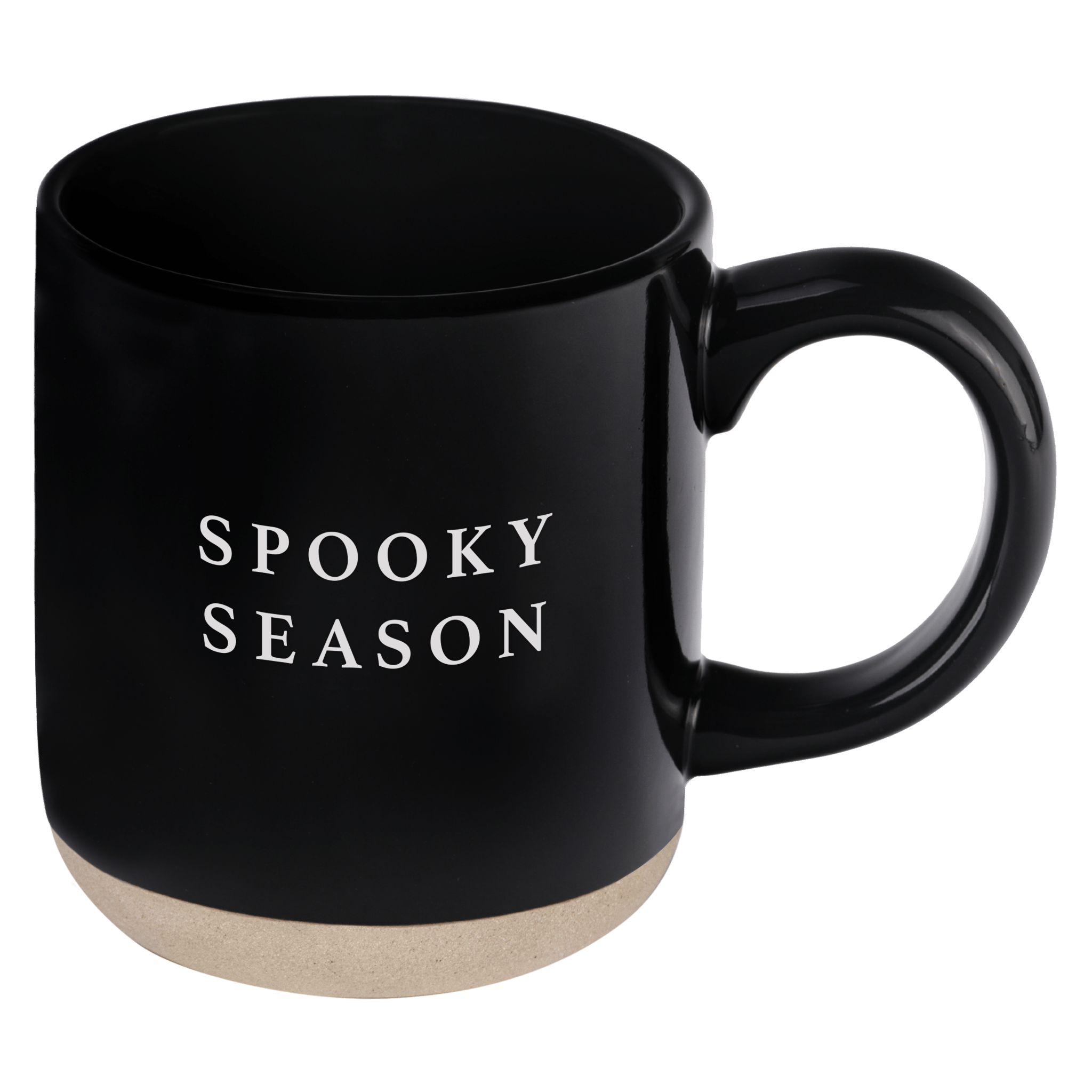 Spooky Season Black Stoneware Coffee Mug (14oz)