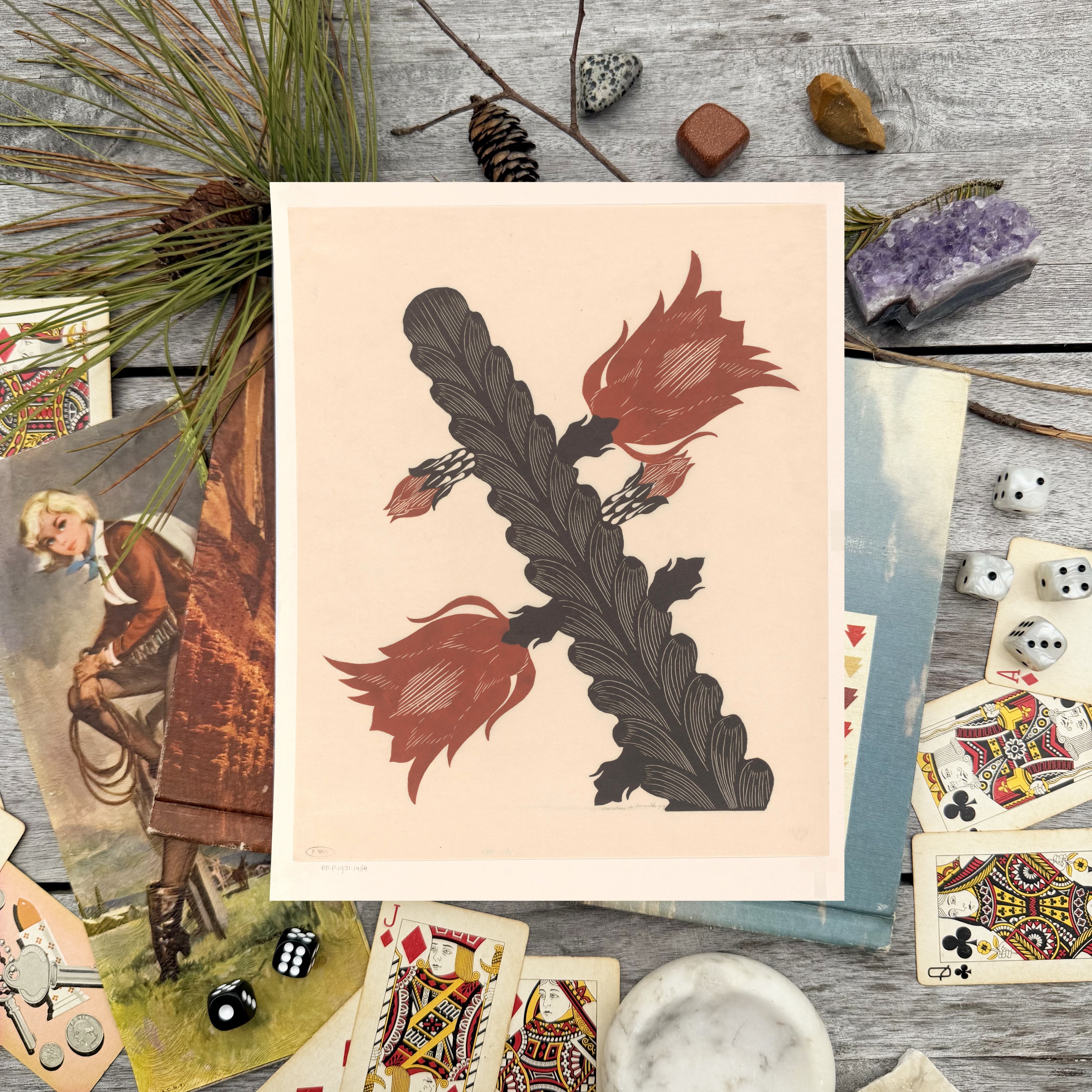 Cactus Flower Luxe Art Print